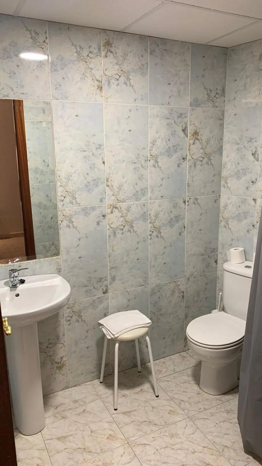 Bathroom in Hostal la Embajada