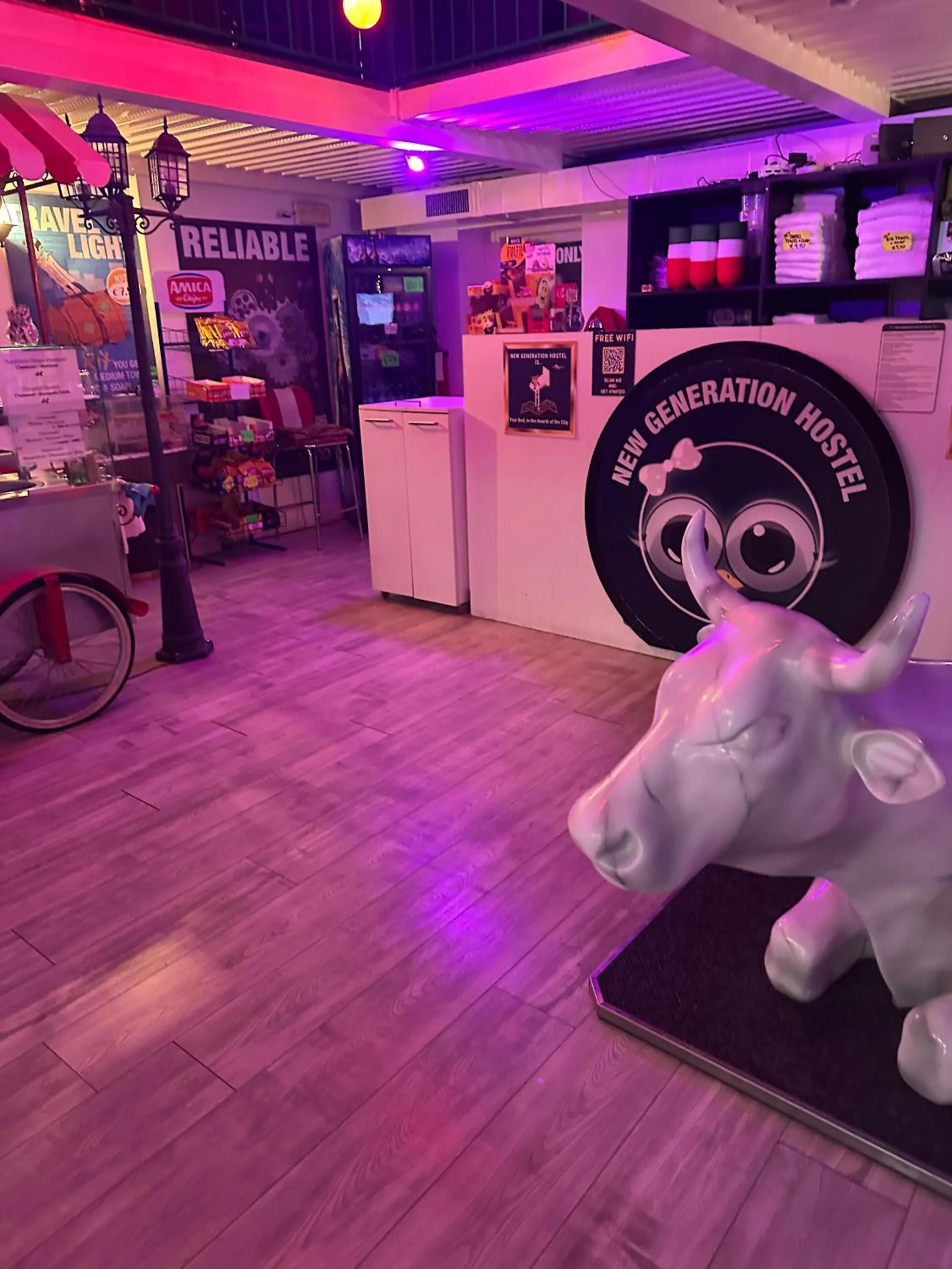 Area and facilities in NEW GENERATION HOSTEL Milan center