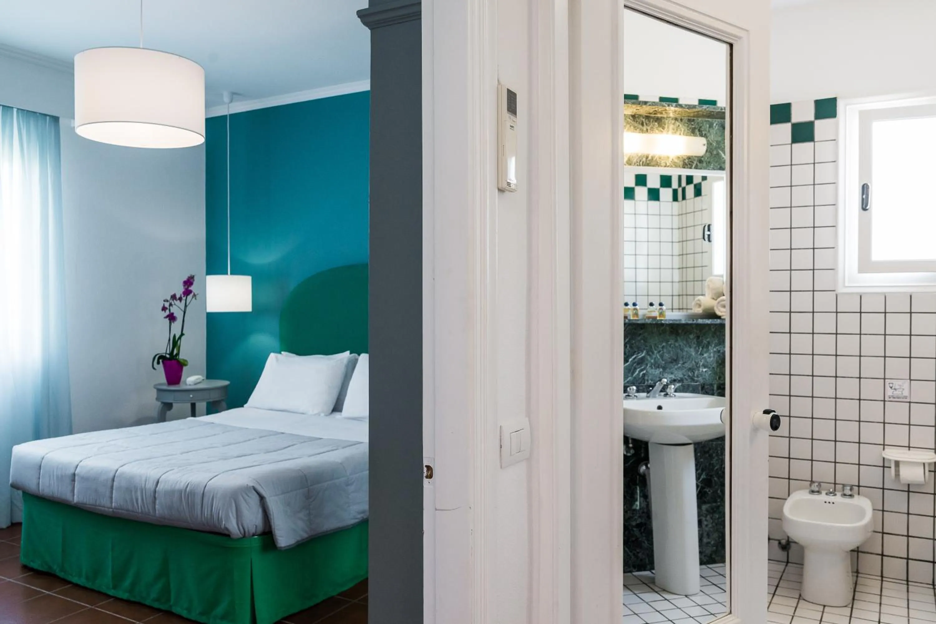 Bathroom, Bed in Keri Village & Spa by Zante Plaza (Adults Only)