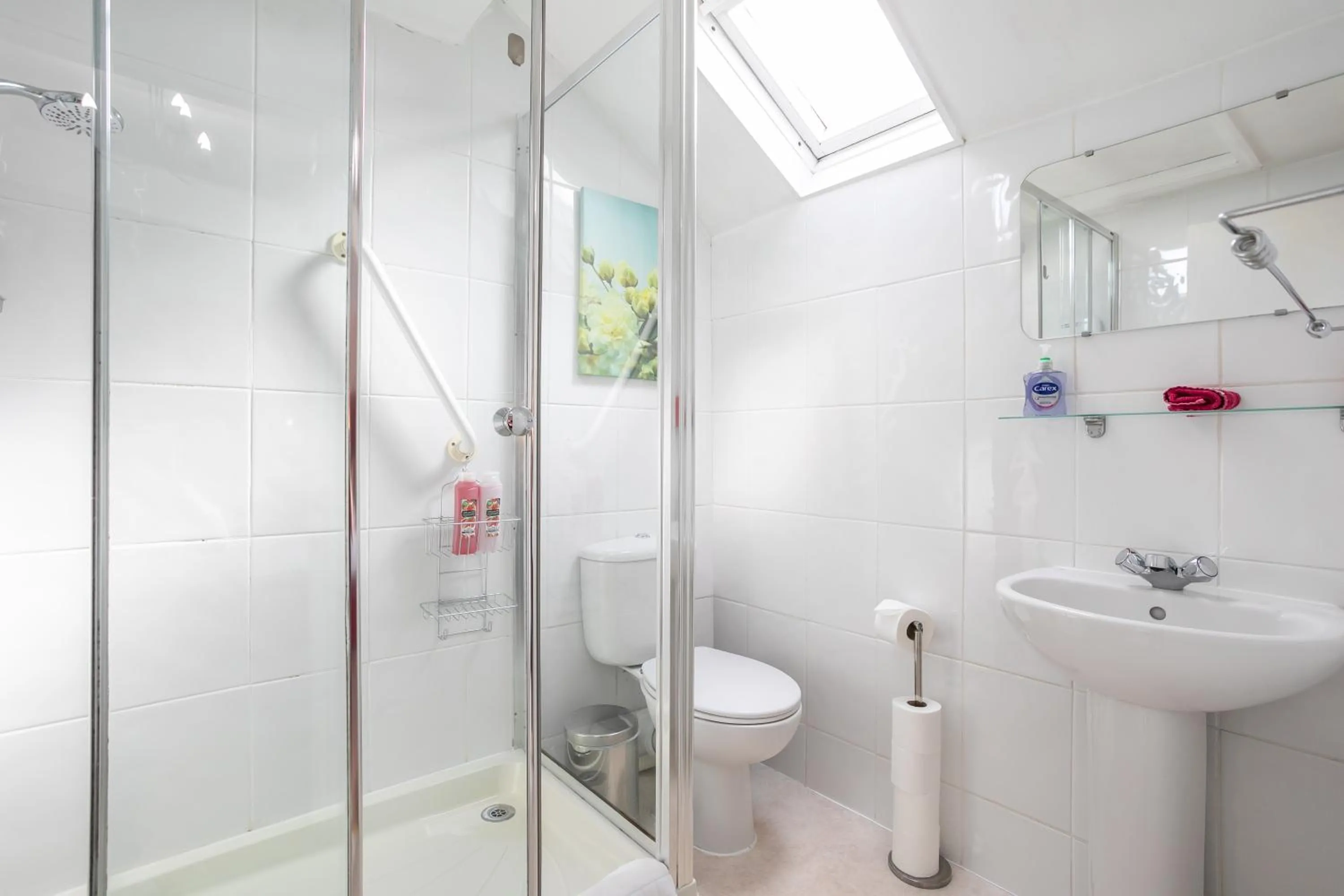 Shower in Elim Bank Guest House