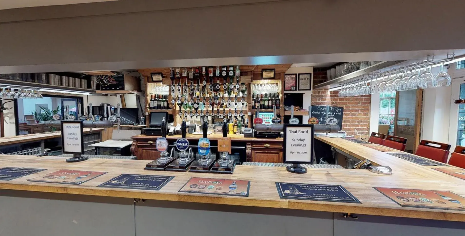 Lounge or bar in The Castle Inn Hotel Bramber Lounge or bar in The Castle Inn Hotel Bramber