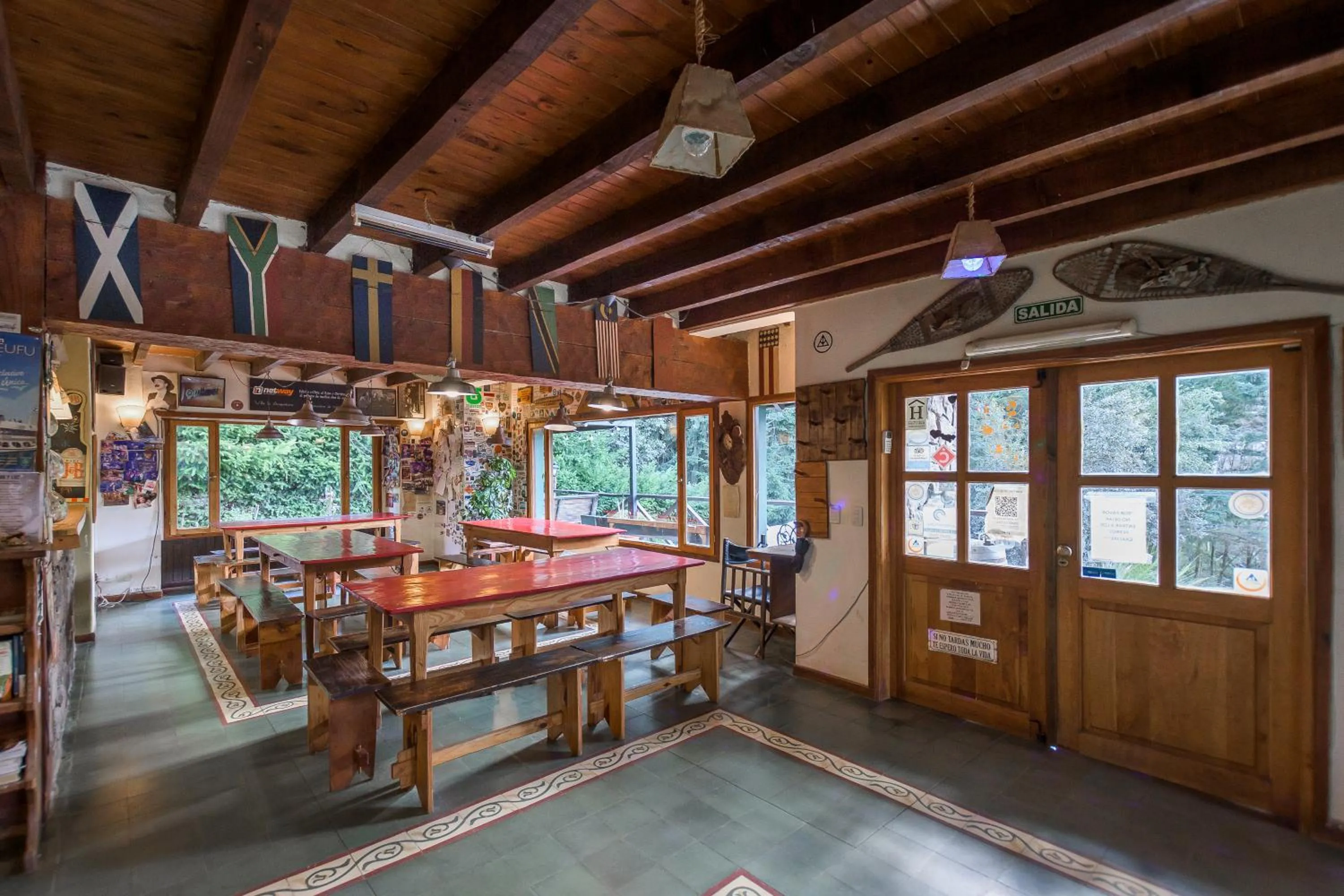 Dining area in Hostel La Angostura