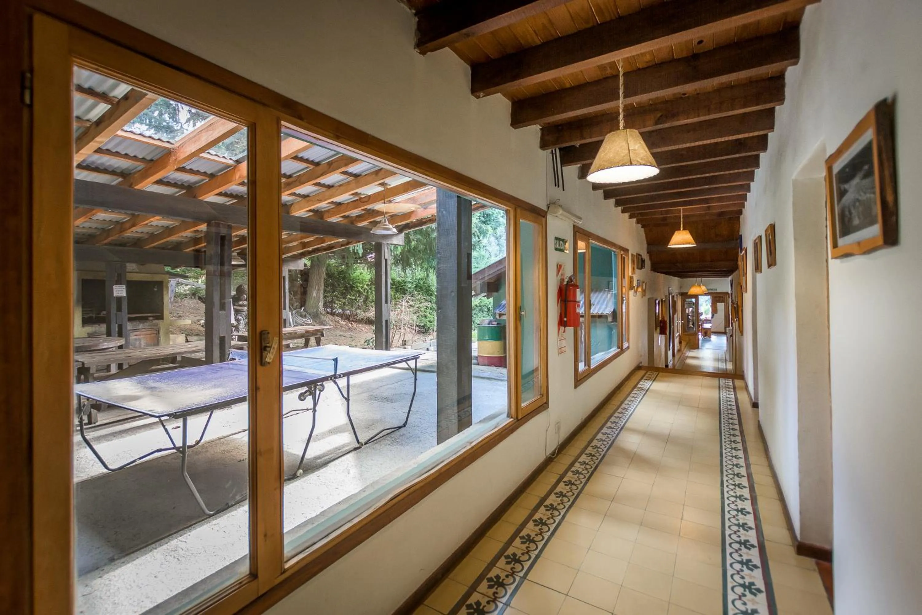 Patio in Hostel La Angostura