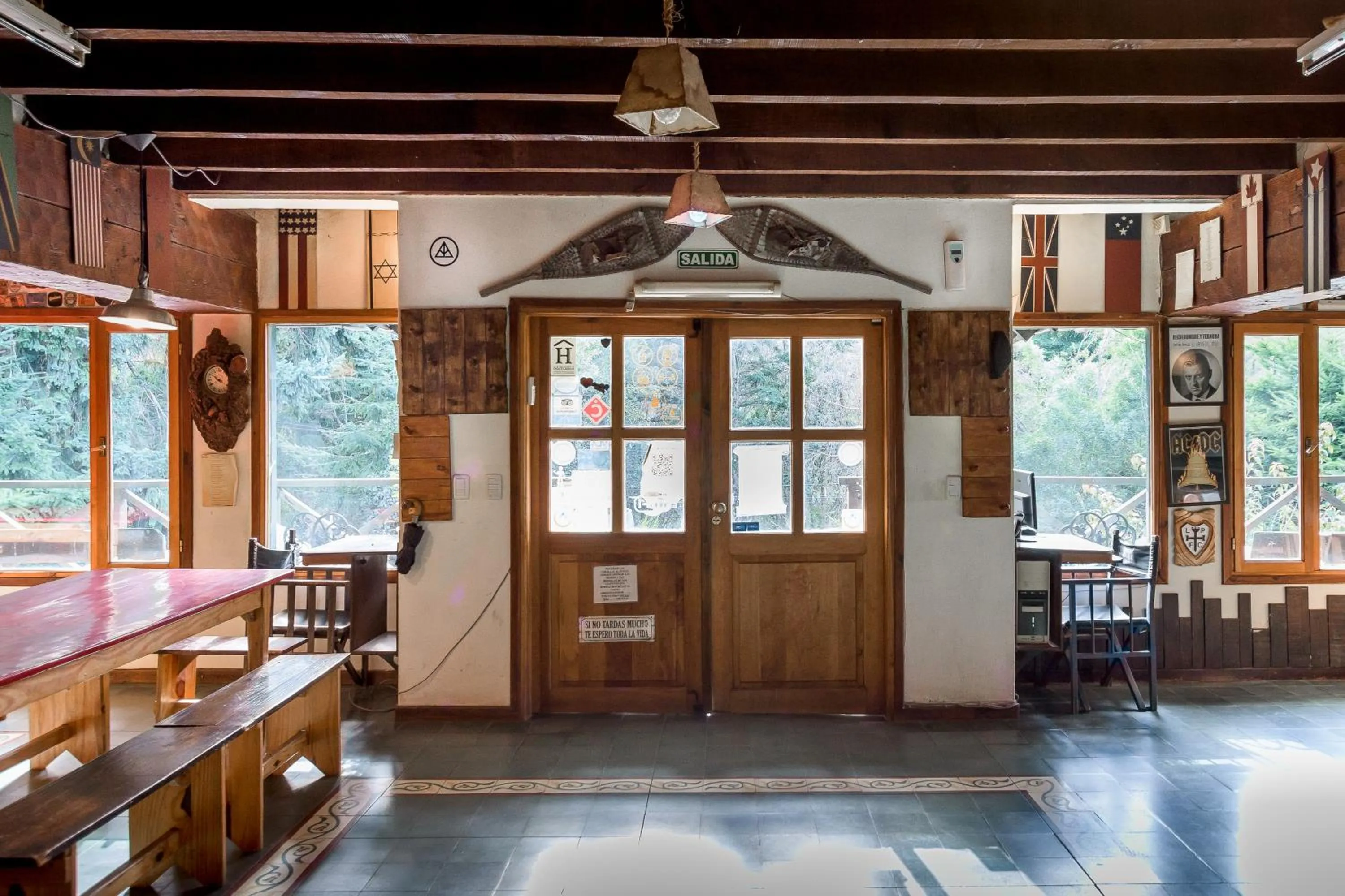 Living room in Hostel La Angostura