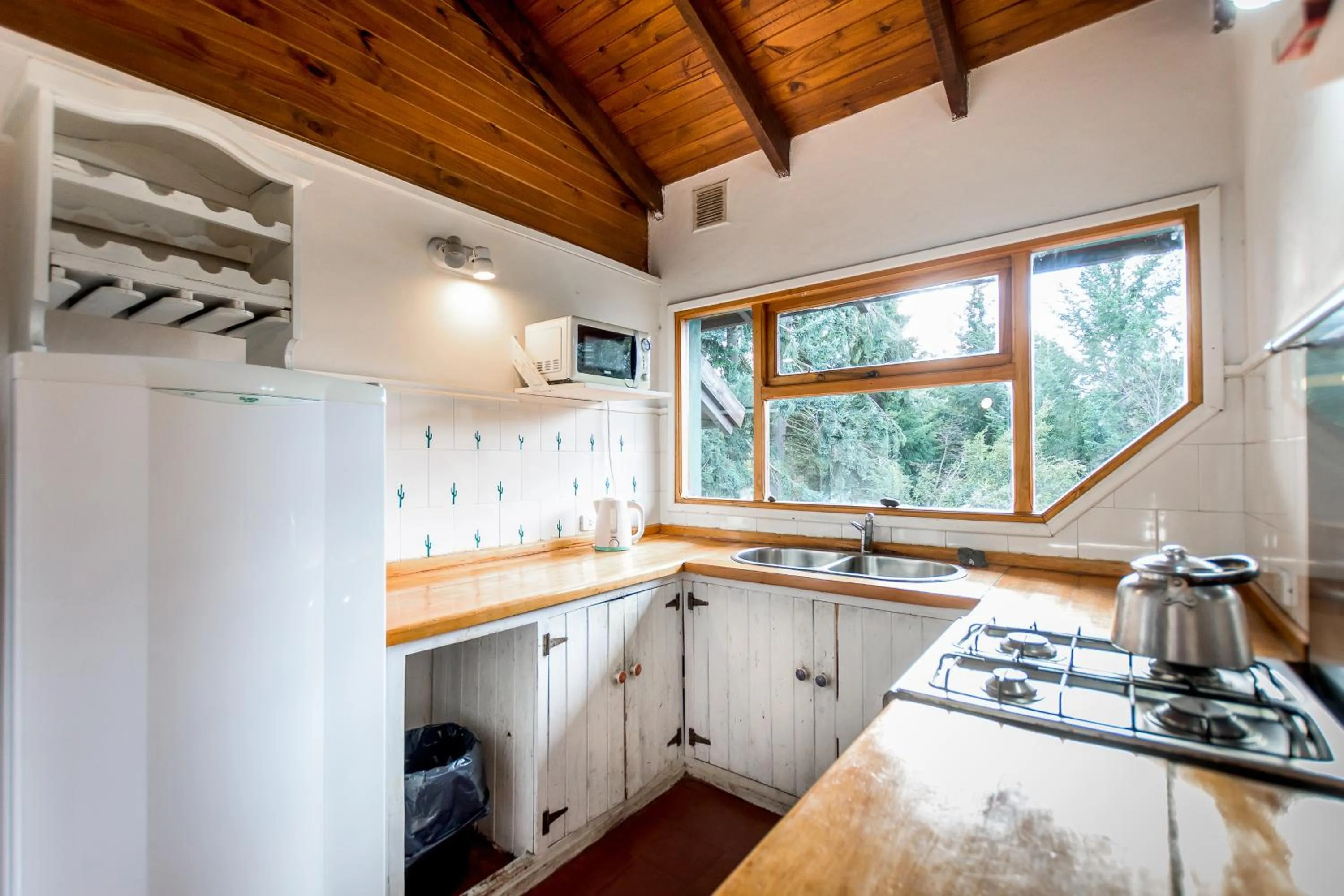 Kitchen or kitchenette in Hostel La Angostura