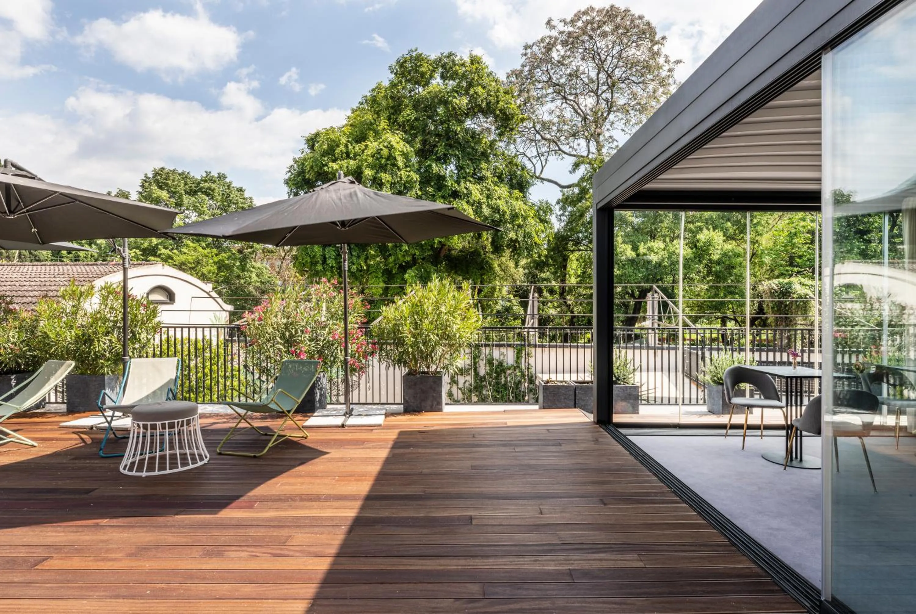 Balcony/Terrace in Horti 14 Borgo Trastevere Hotel