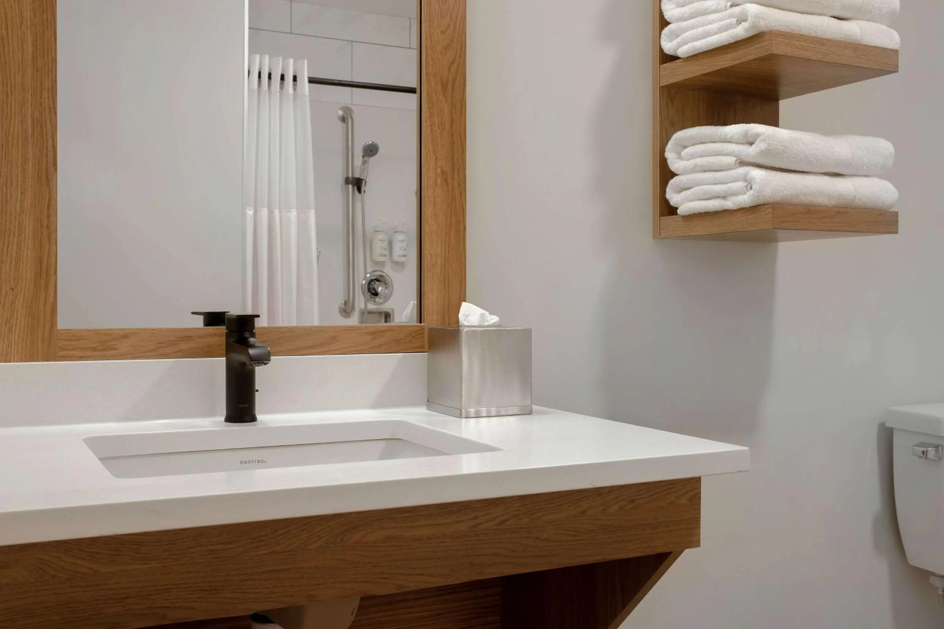 Shower in Ramada by Wyndham Cochrane