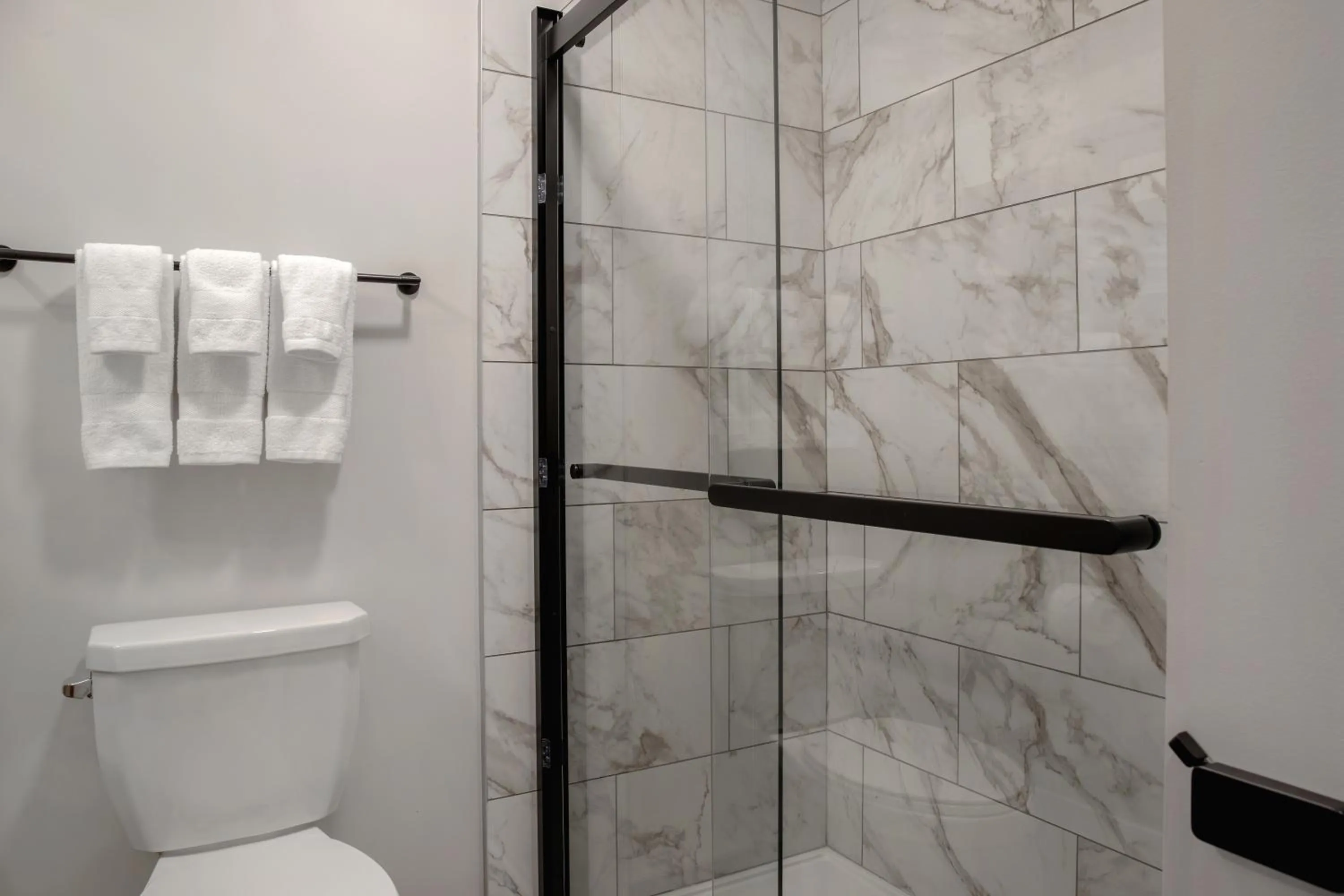 Shower in Ramada by Wyndham Cochrane