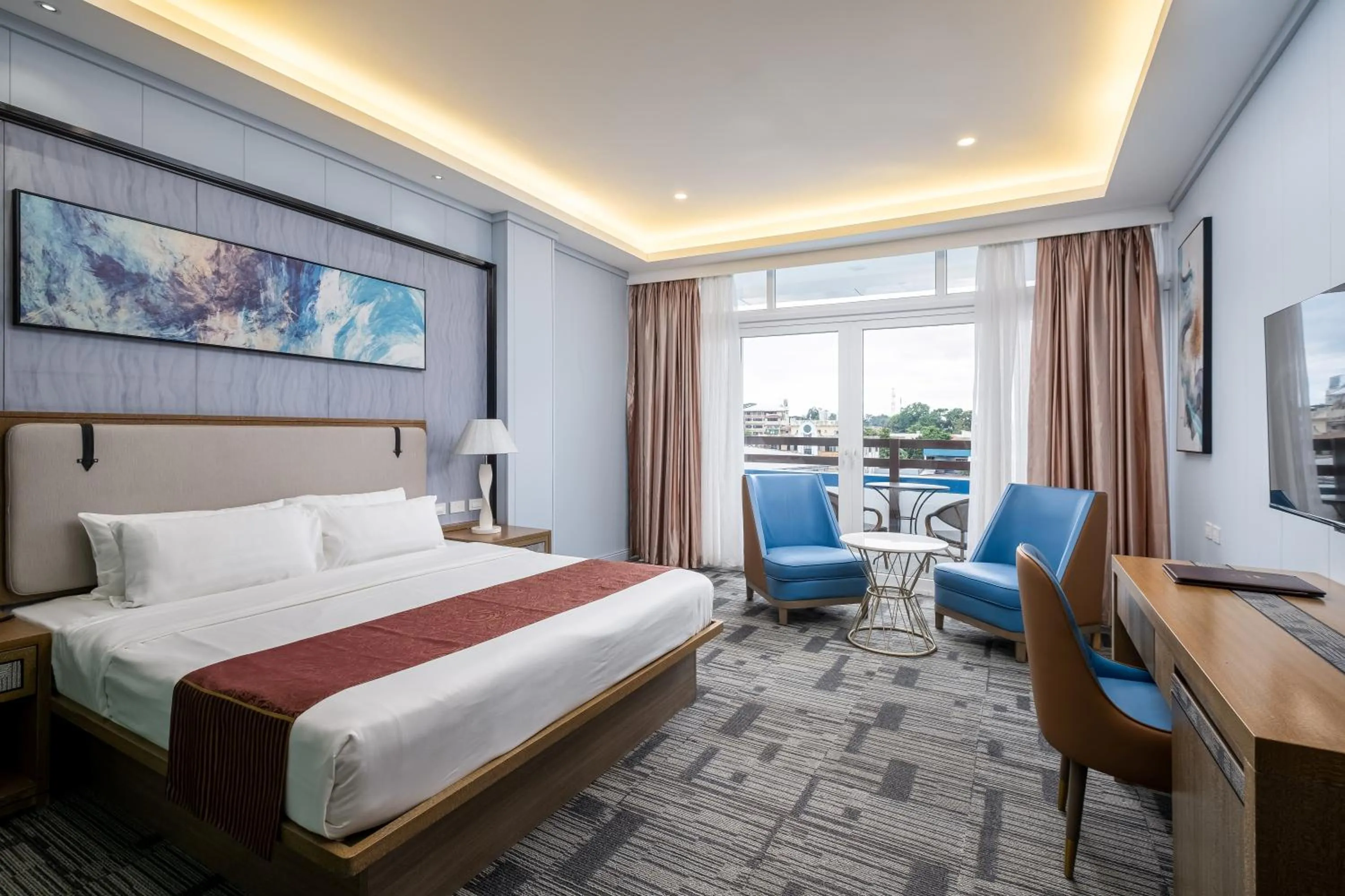 Bed in Sunlight Hotel Puerto Princesa