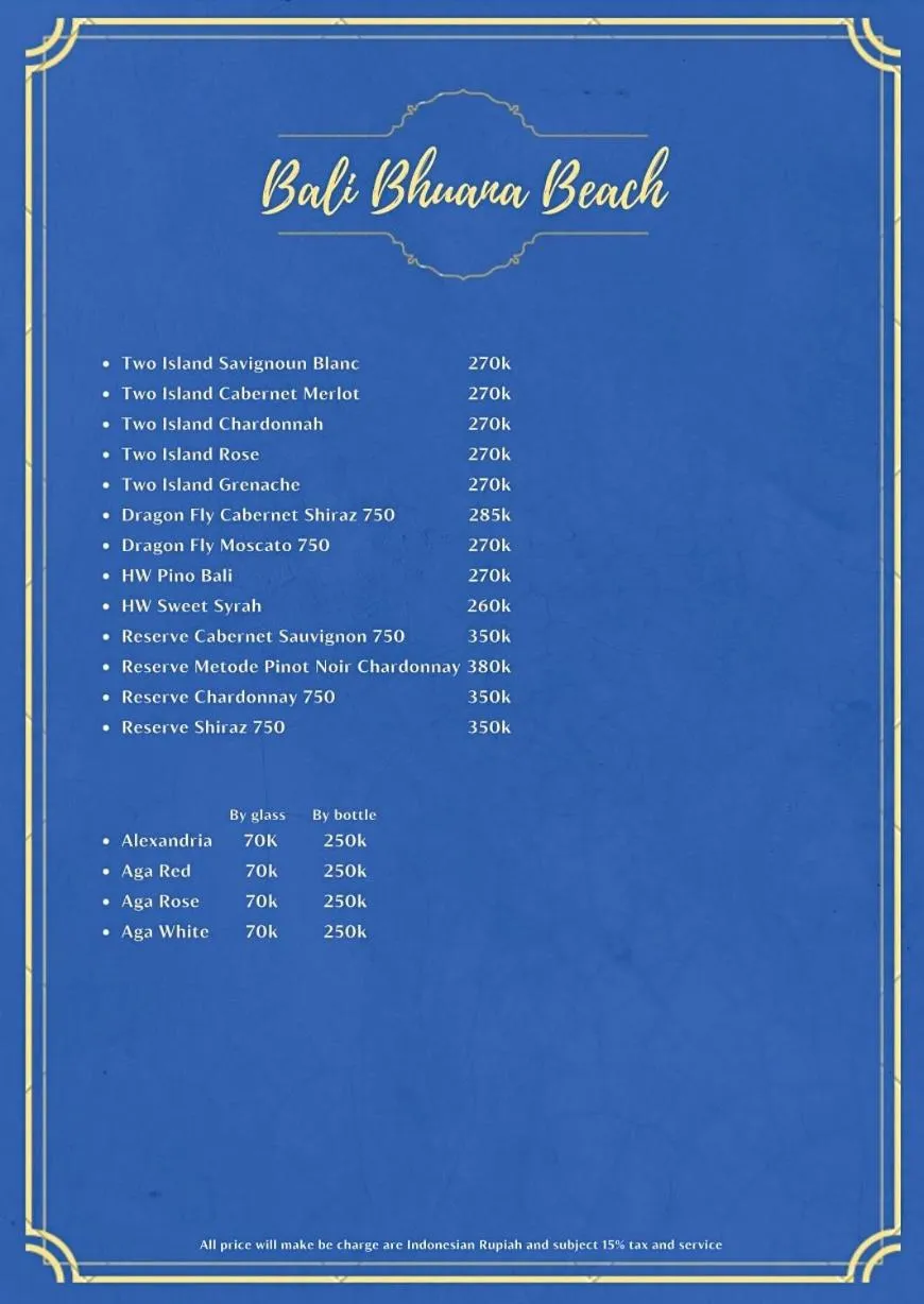 Restaurant/places to eat in Bali Bhuana Beach Cottages