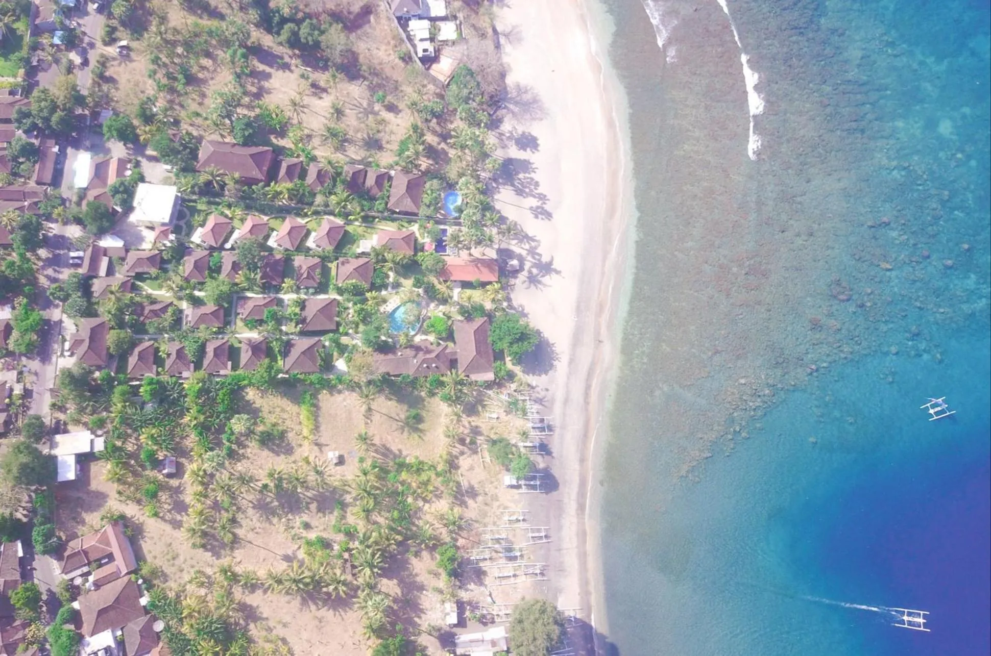 Bird's eye view in Bali Bhuana Beach Cottages