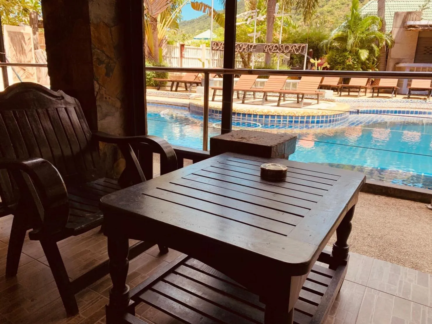 Pool view in Delight Resort