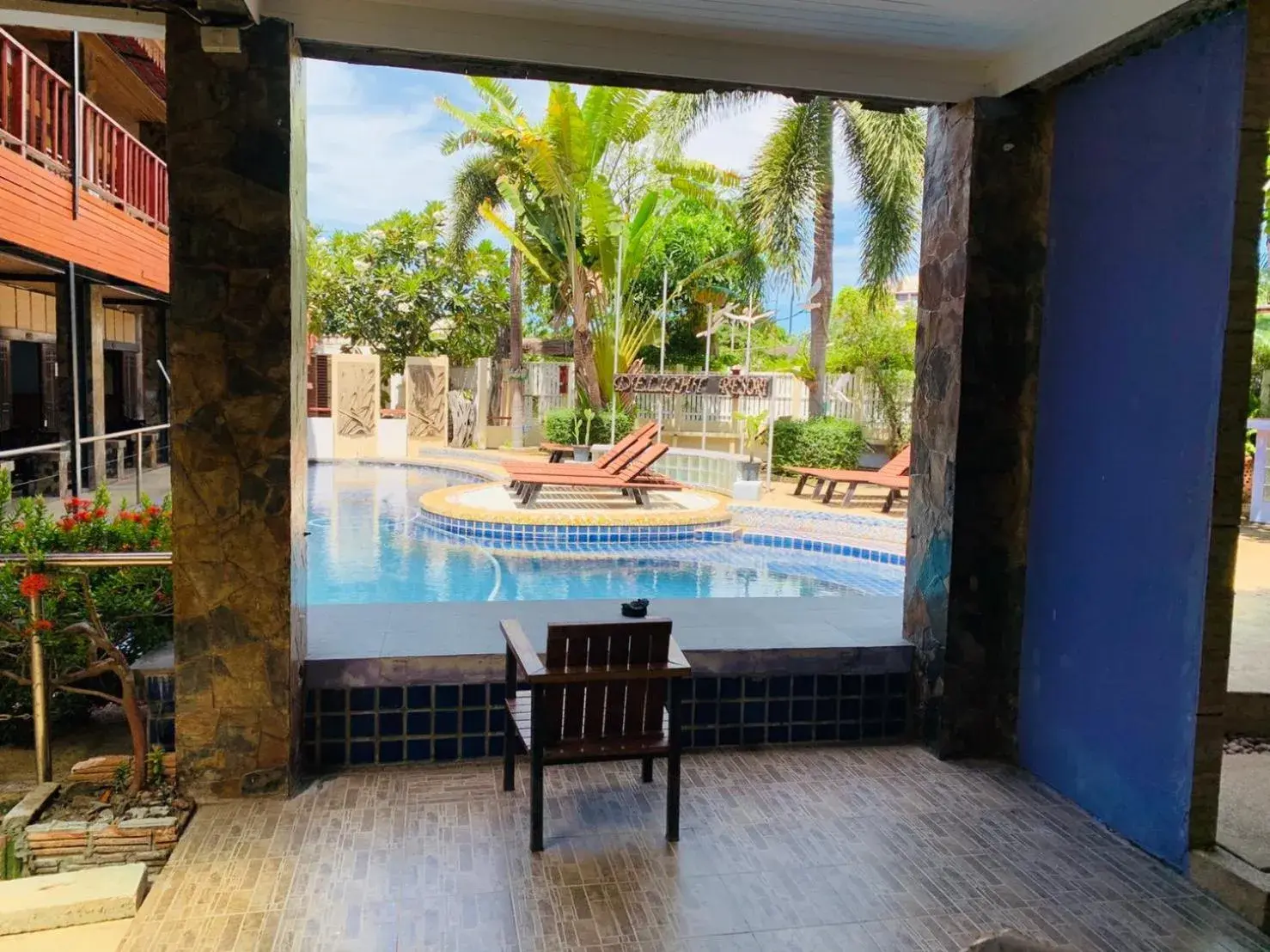 Pool view in Delight Resort Pool view in Delight Resort