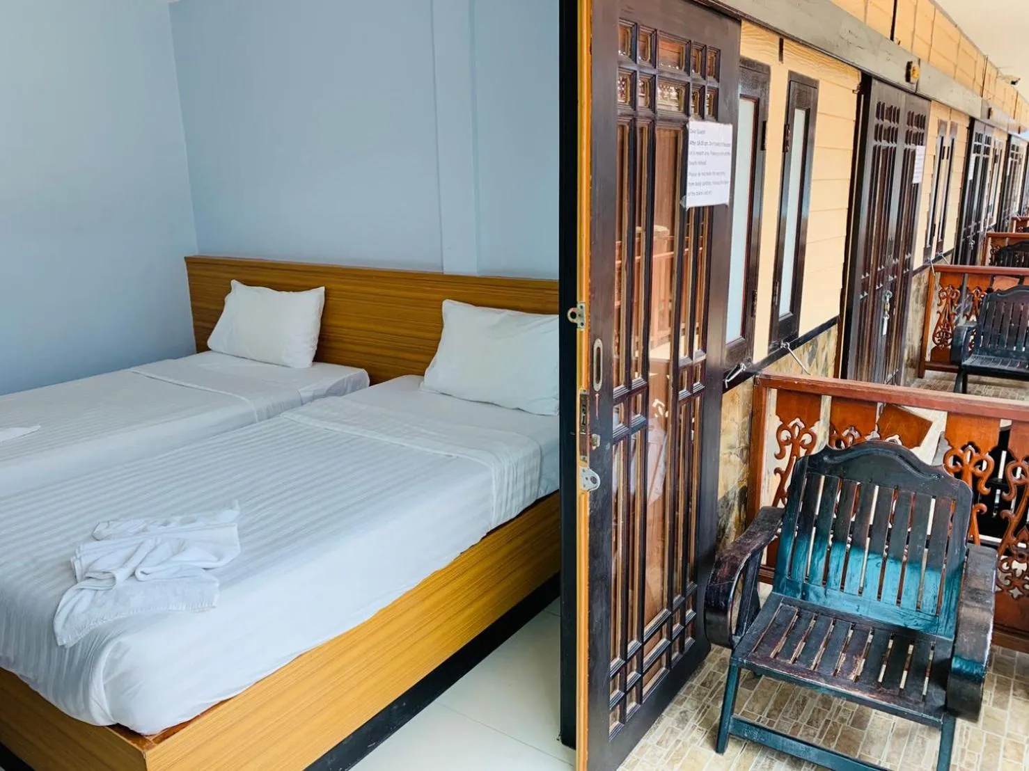 Balcony/Terrace, Bed in Delight Resort