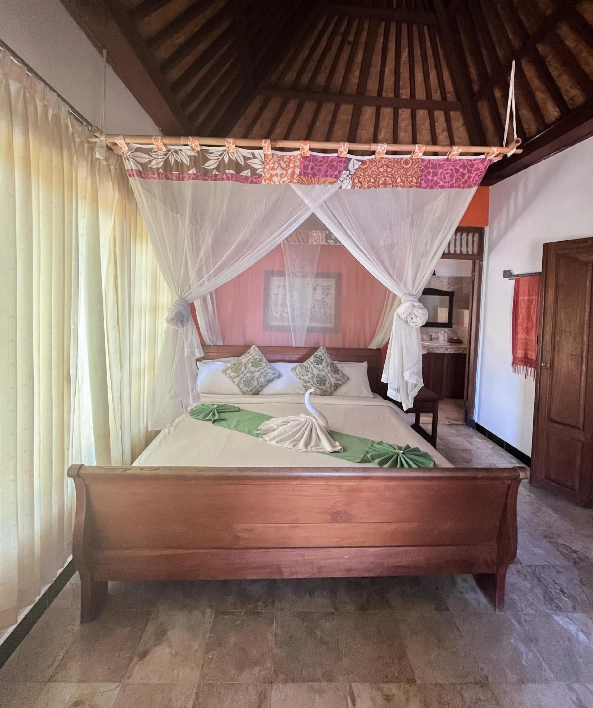 Bed in Apa Kabar Villas