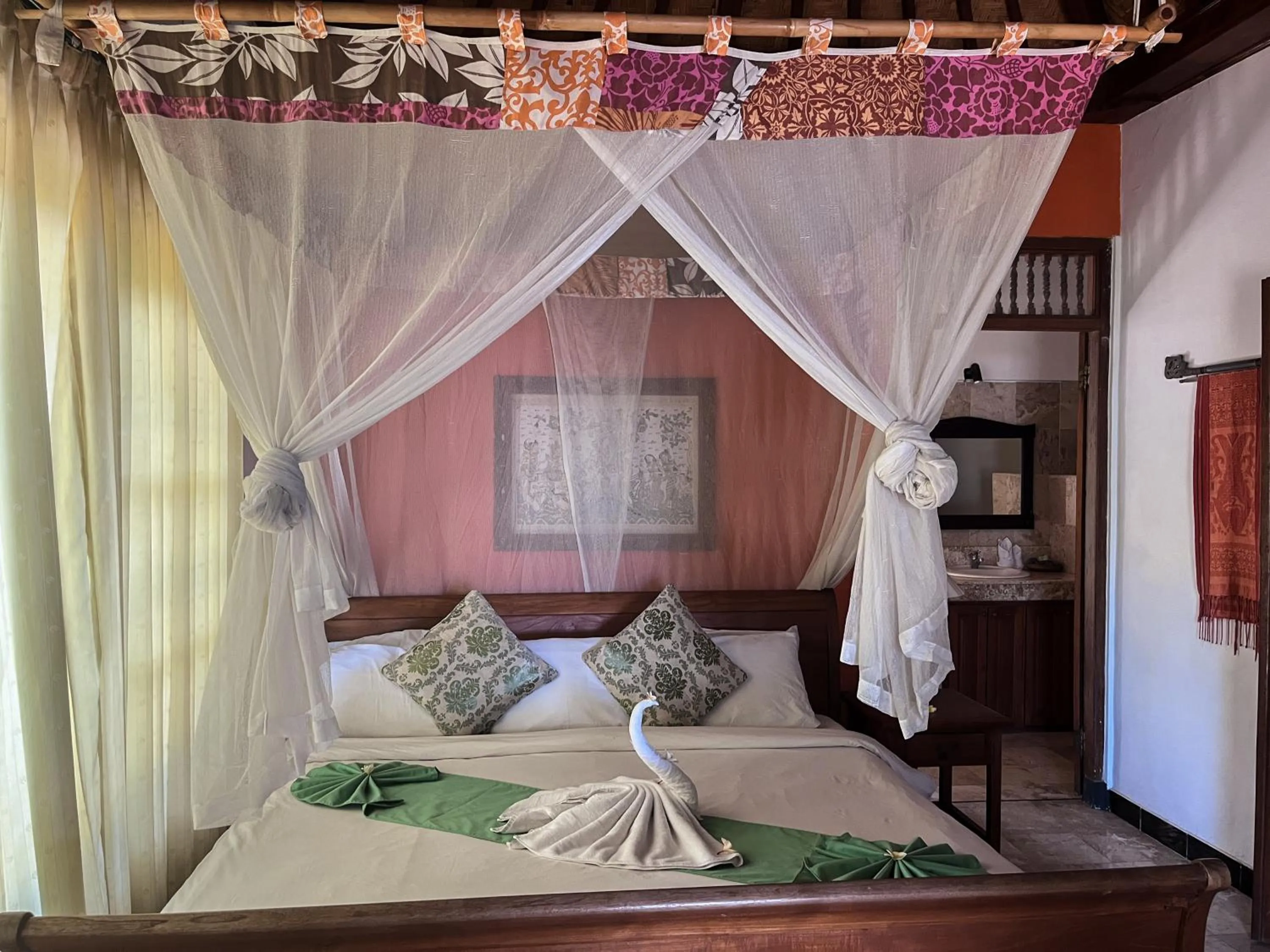 Bed in Apa Kabar Villas