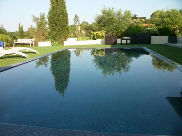 Pool view in villa terrefort