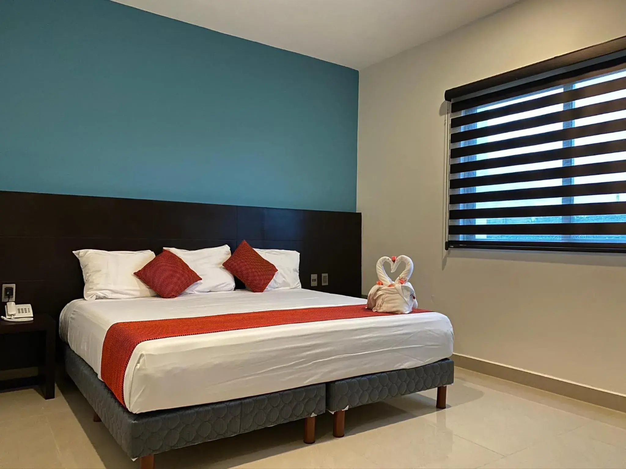 View (from property/room), Bed in Hotel Ambra View (from property/room), Bed in Hotel Ambra