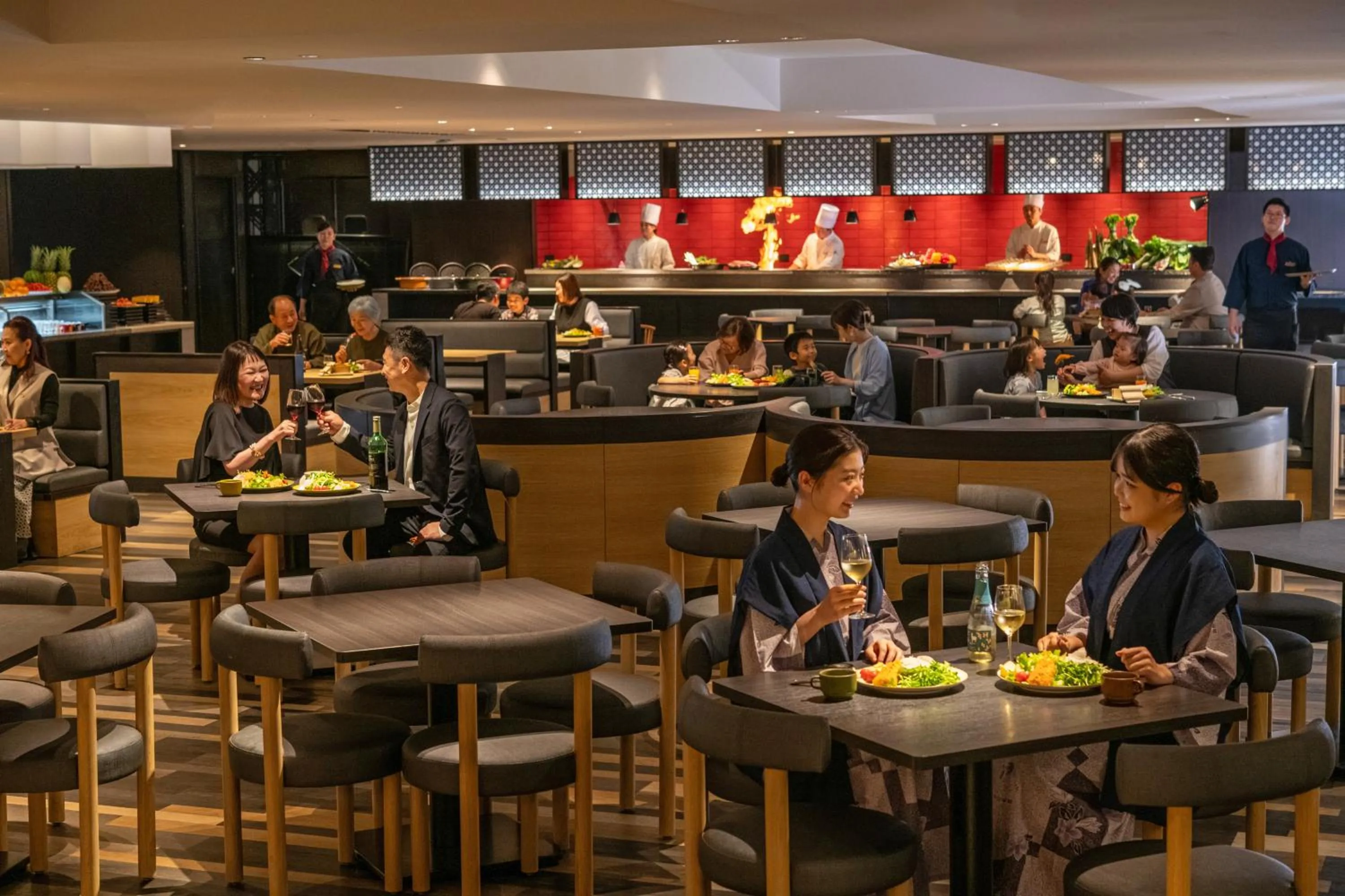 Dinner in Kirishima Kokusai Hotel