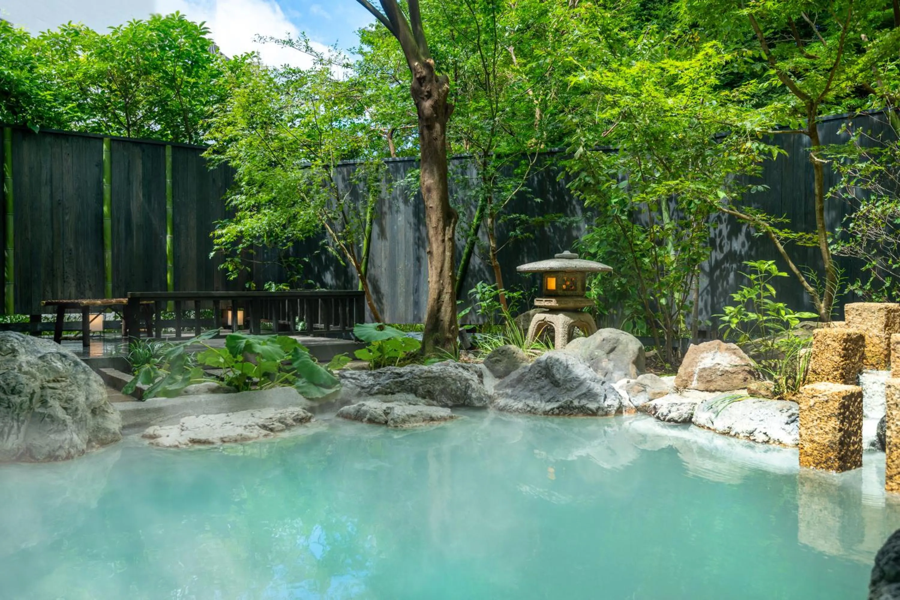 Hot Spring Bath in Kirishima Kokusai Hotel