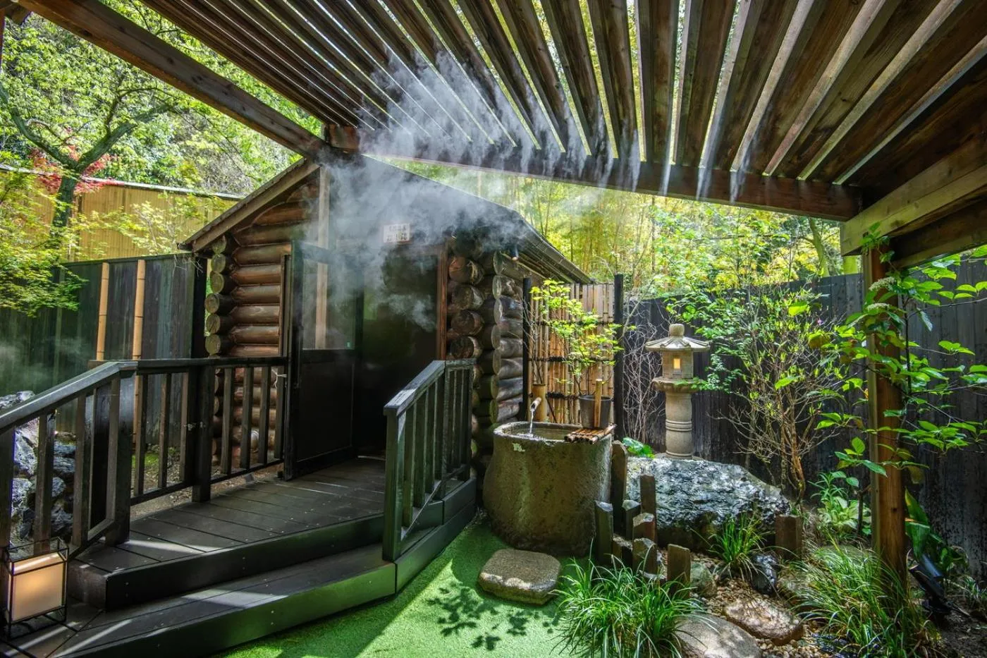 Hot Spring Bath in Kirishima Kokusai Hotel