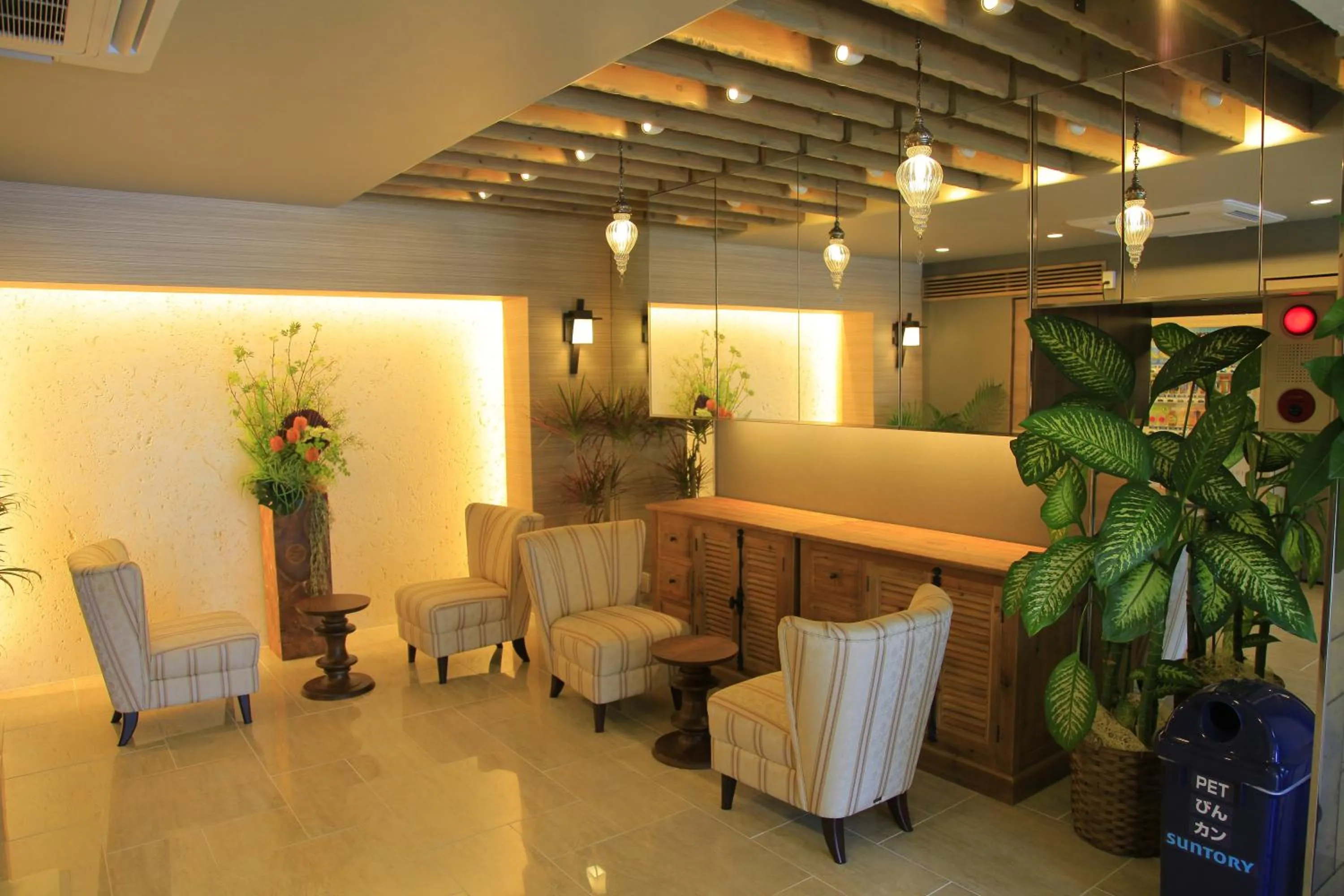 Lobby or reception in Ryuka Hotel Naha