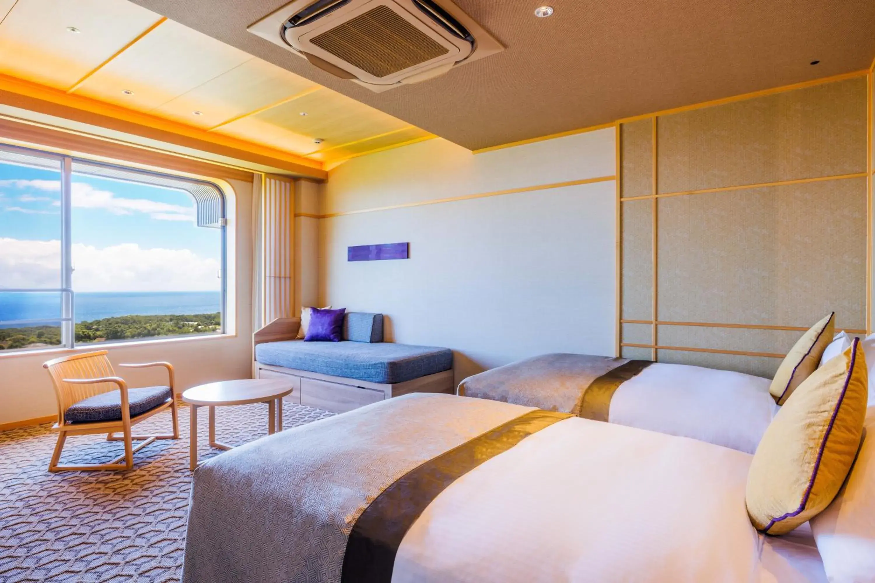 Premium Twin(With Open-air Bath) - single occupancy - Sea View in KAMENOI HOTEL Izukogen Premium Twin(With Open-air Bath) - single occupancy - Sea View in KAMENOI HOTEL Izukogen