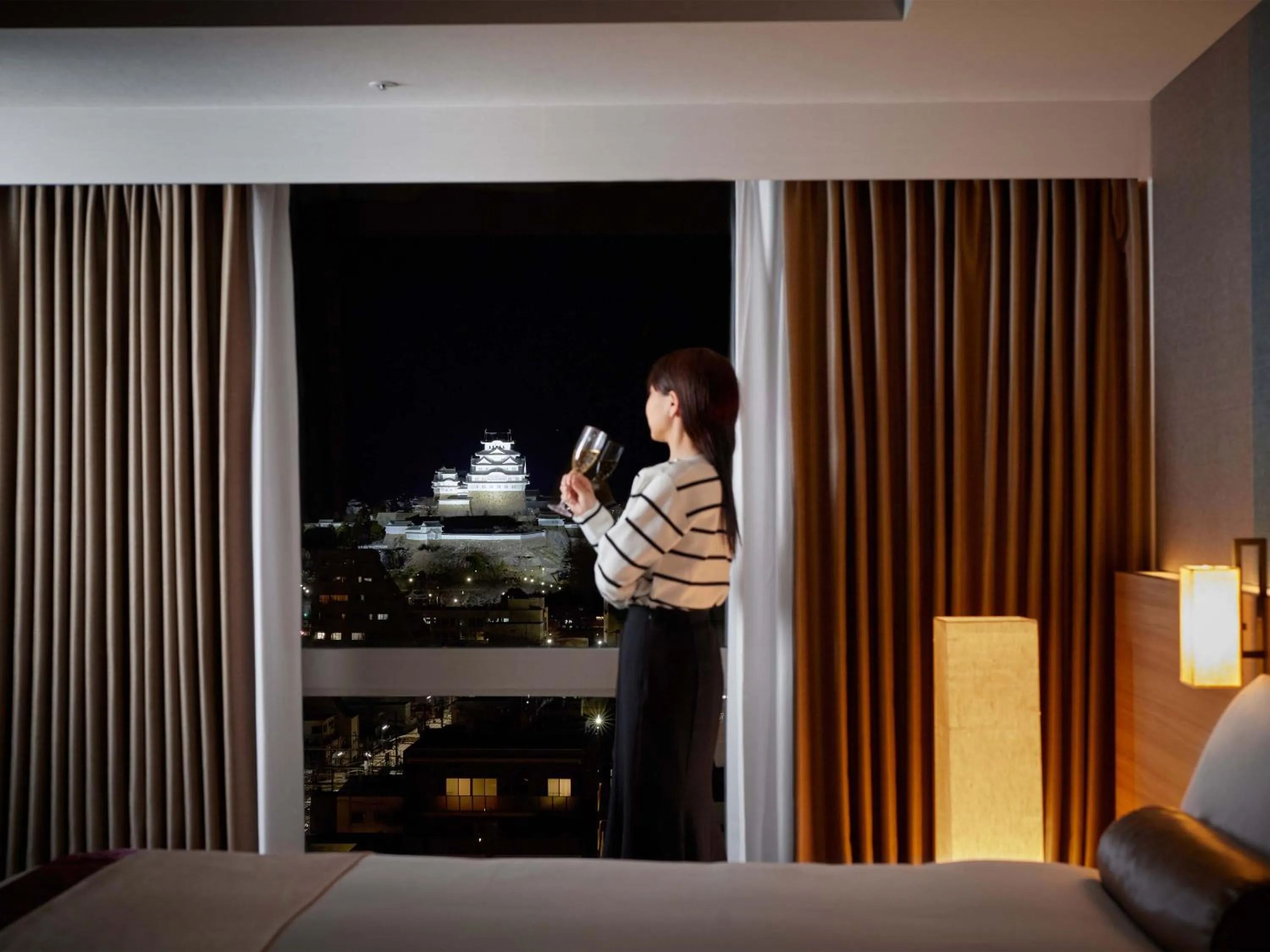 Bed in Daiwa Roynet Hotel Himeji