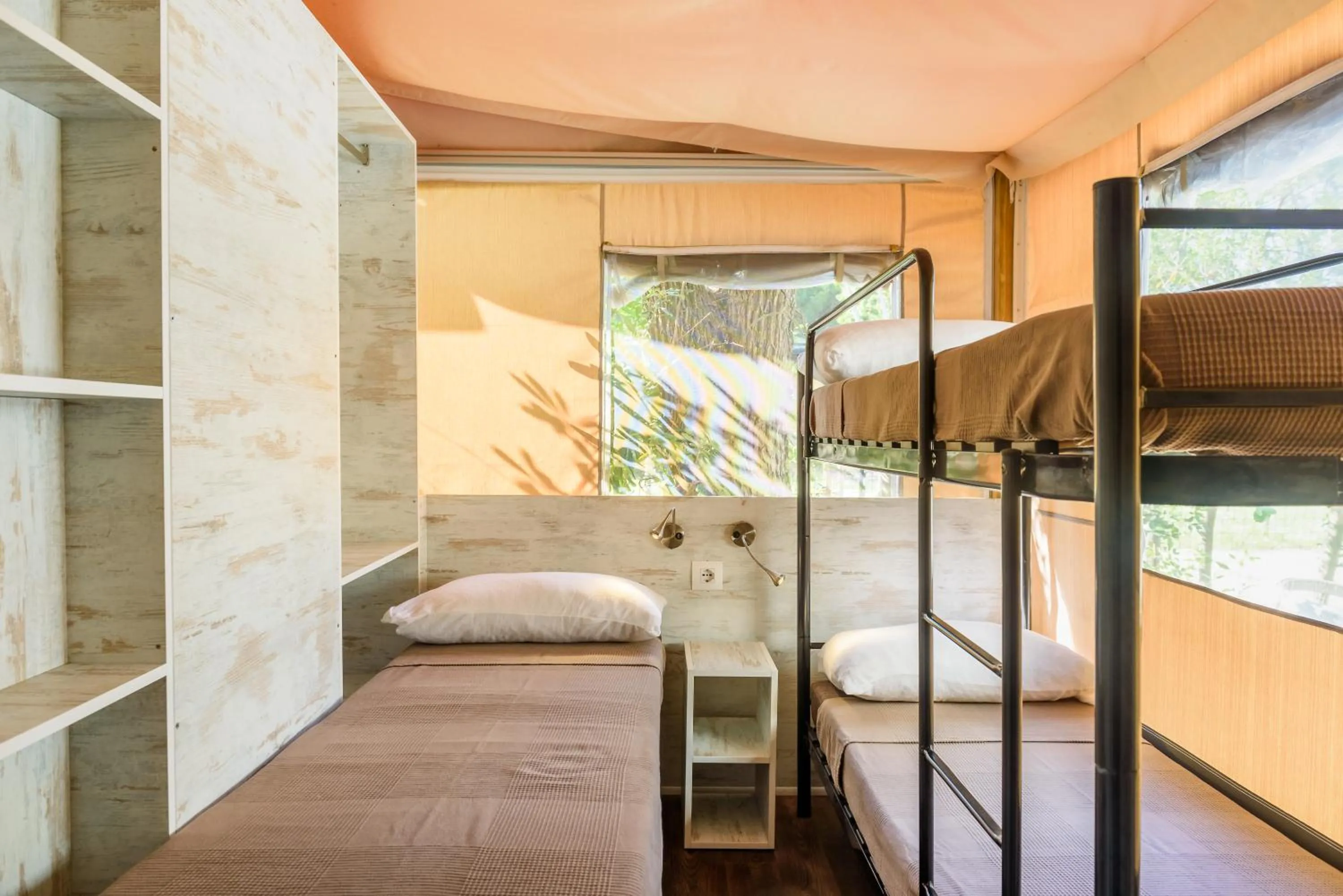 Bed in Camping Maremma Sans Souci