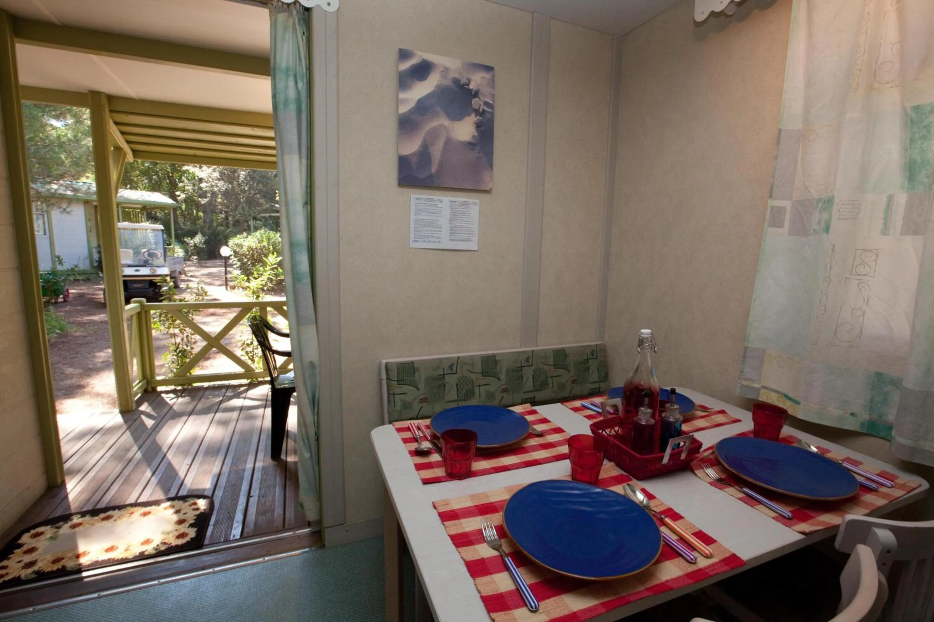 Dining area in Camping Maremma Sans Souci
