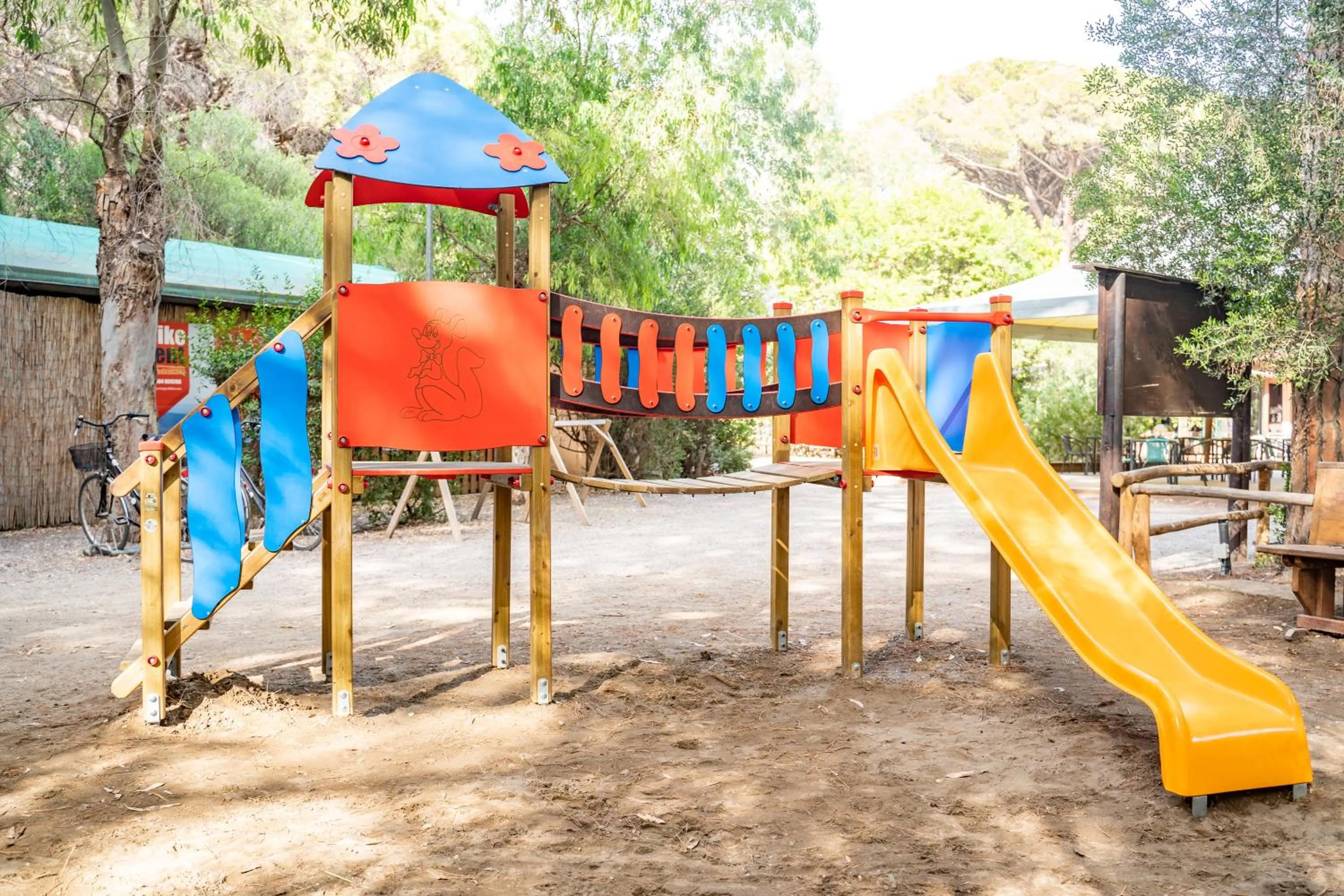 Children play ground in Camping Maremma Sans Souci
