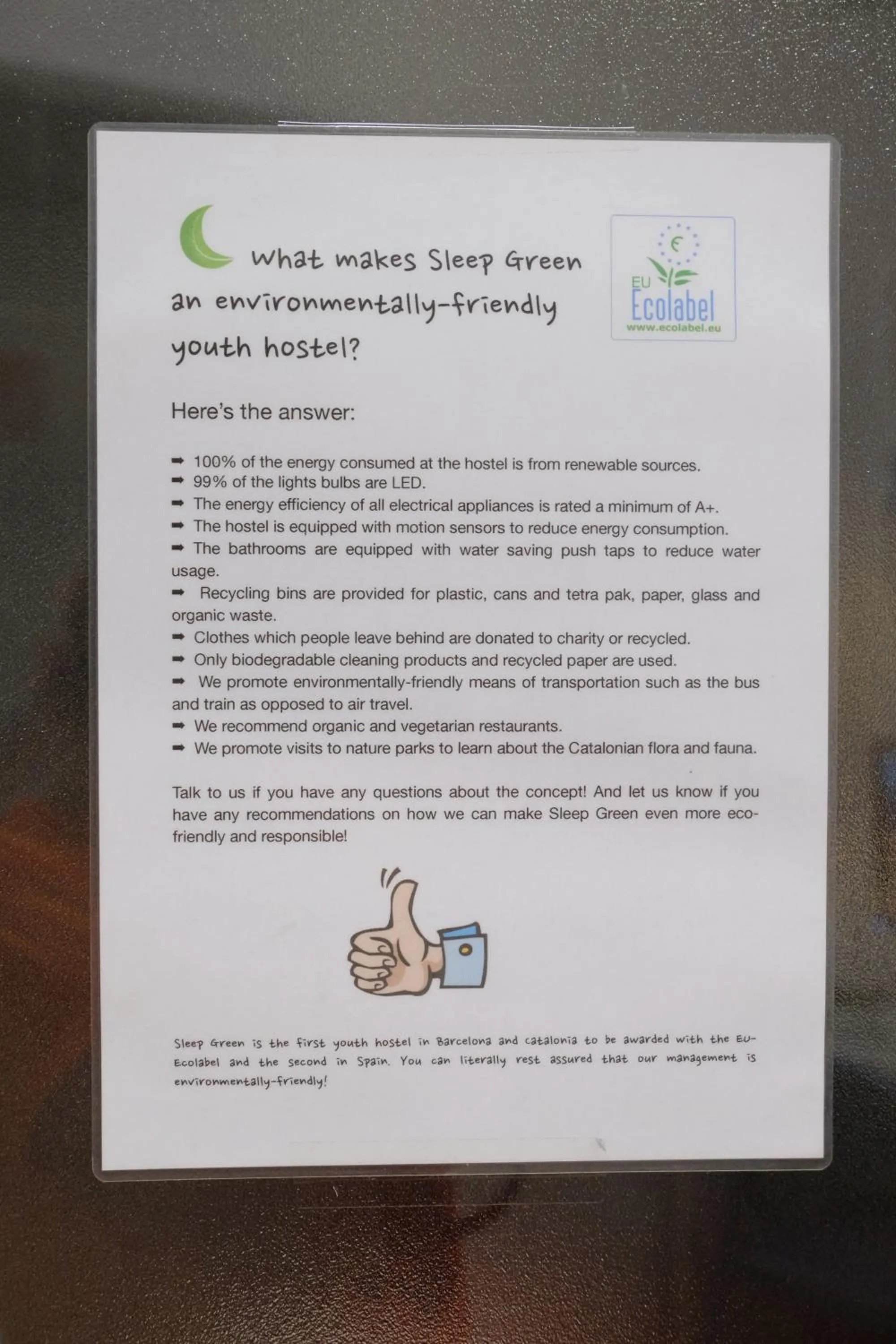 Sleep Green - Certified Eco Youth Hostel