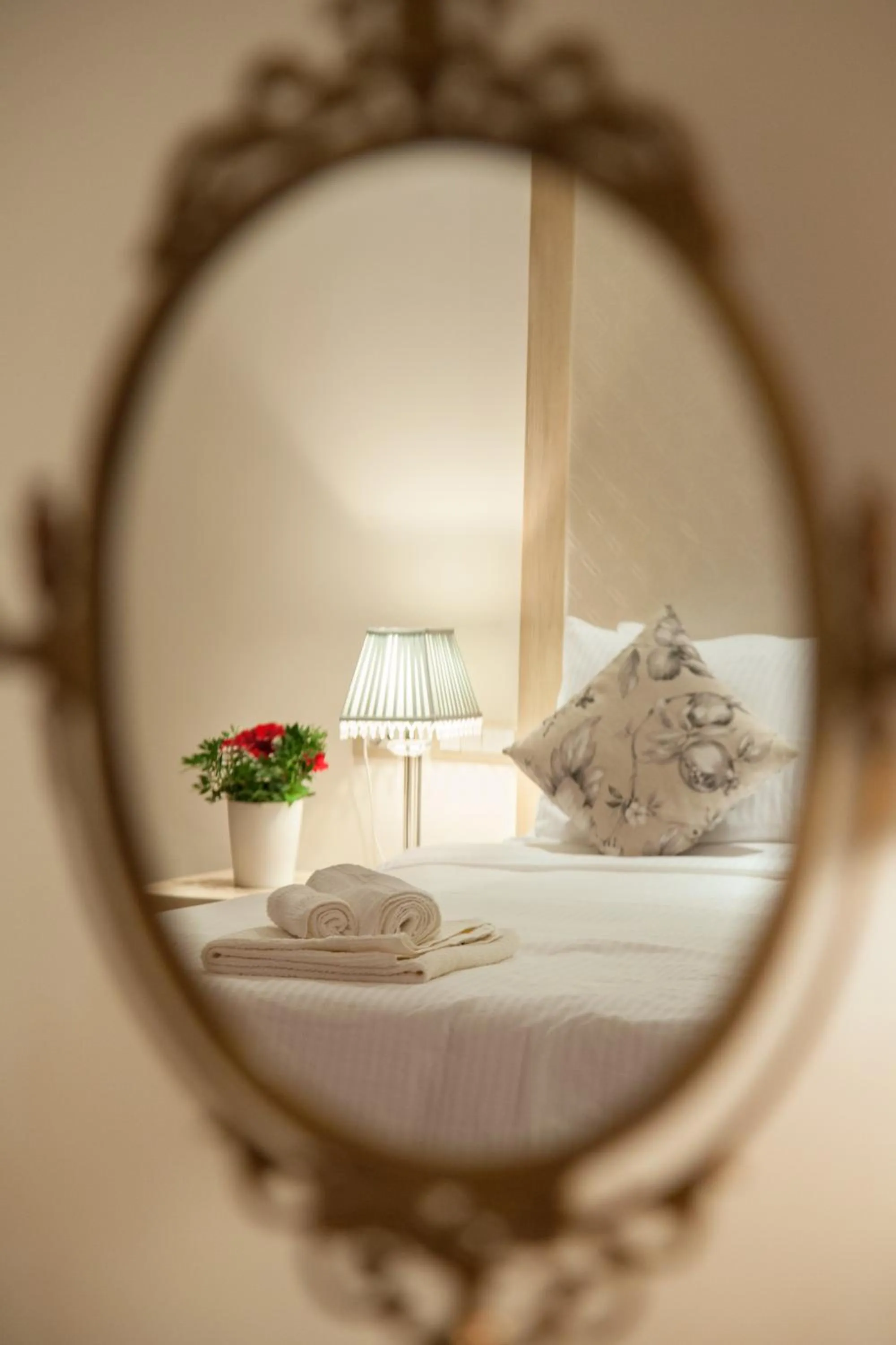 Decorative detail, Bed in Belvedere Hotel