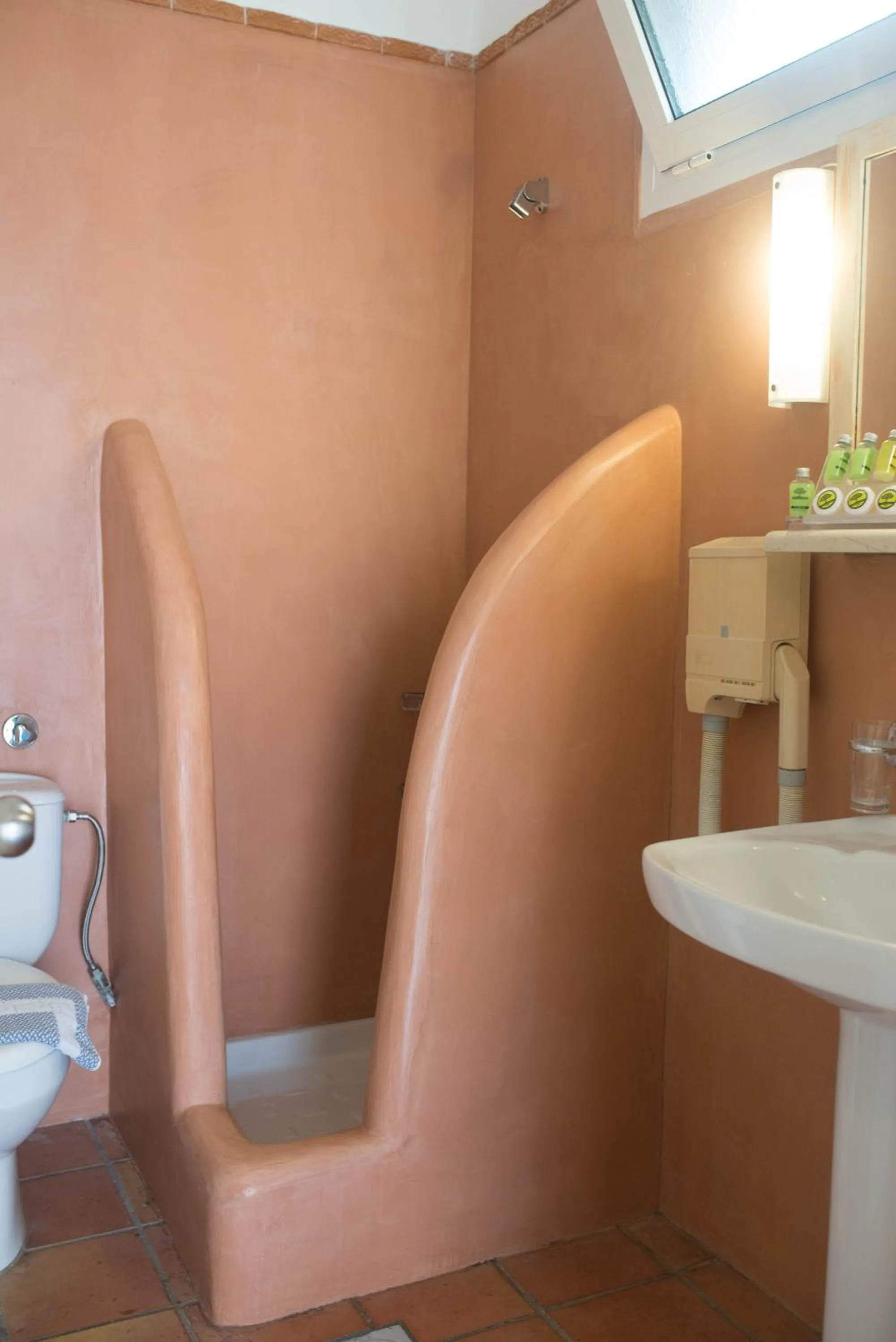 Shower in Mounda Beach Hotel