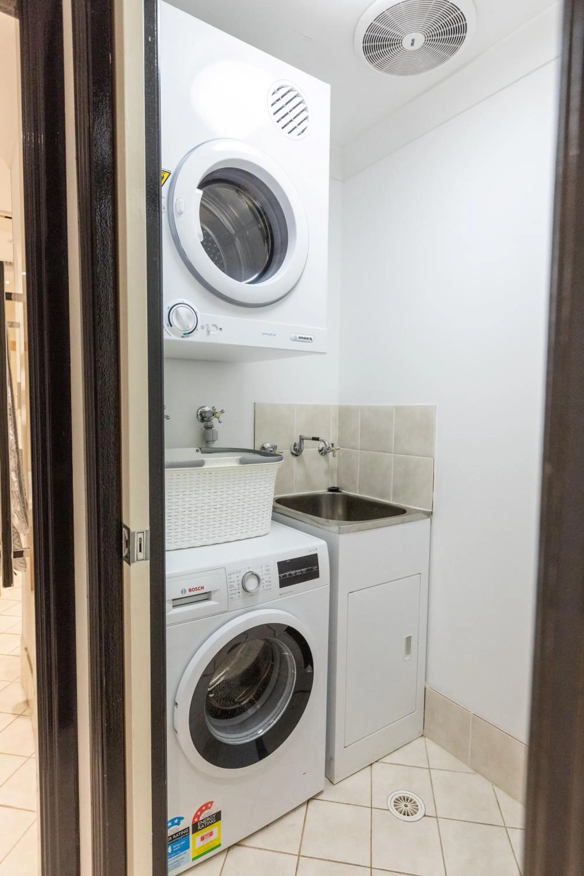 laundry in Camden Apartment