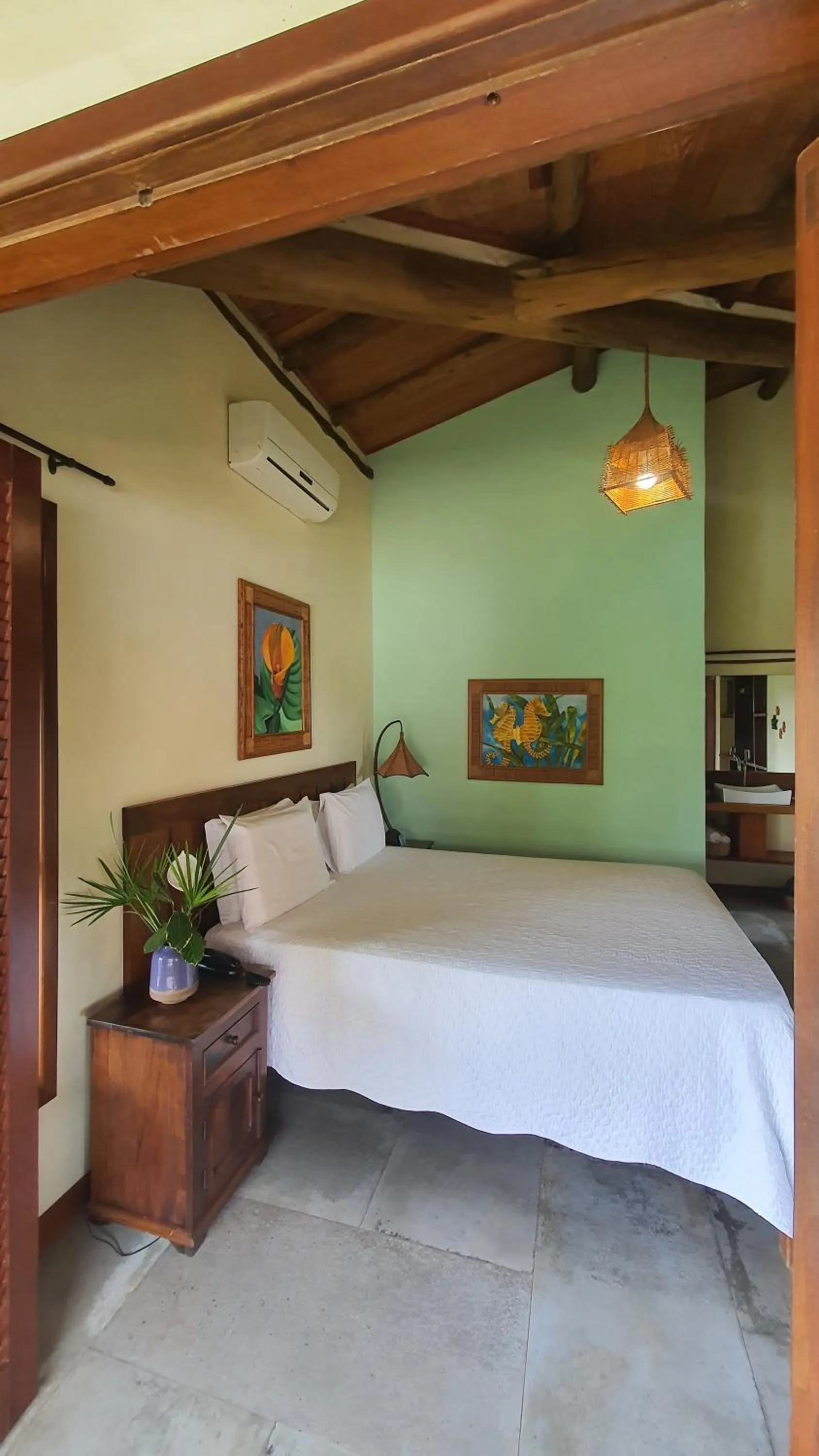 Bed in Pousada Barrabella