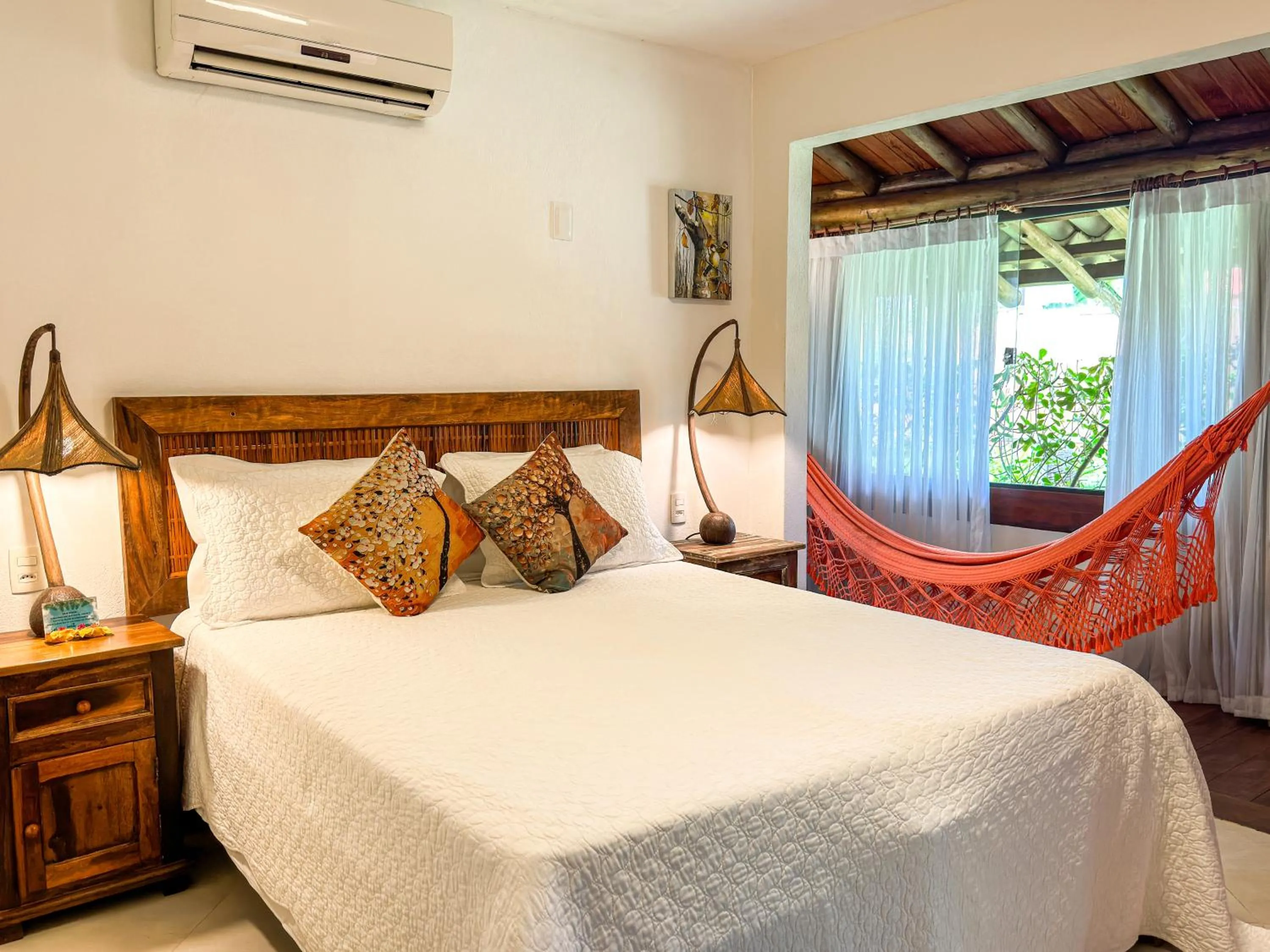 Bed in Pousada Barrabella