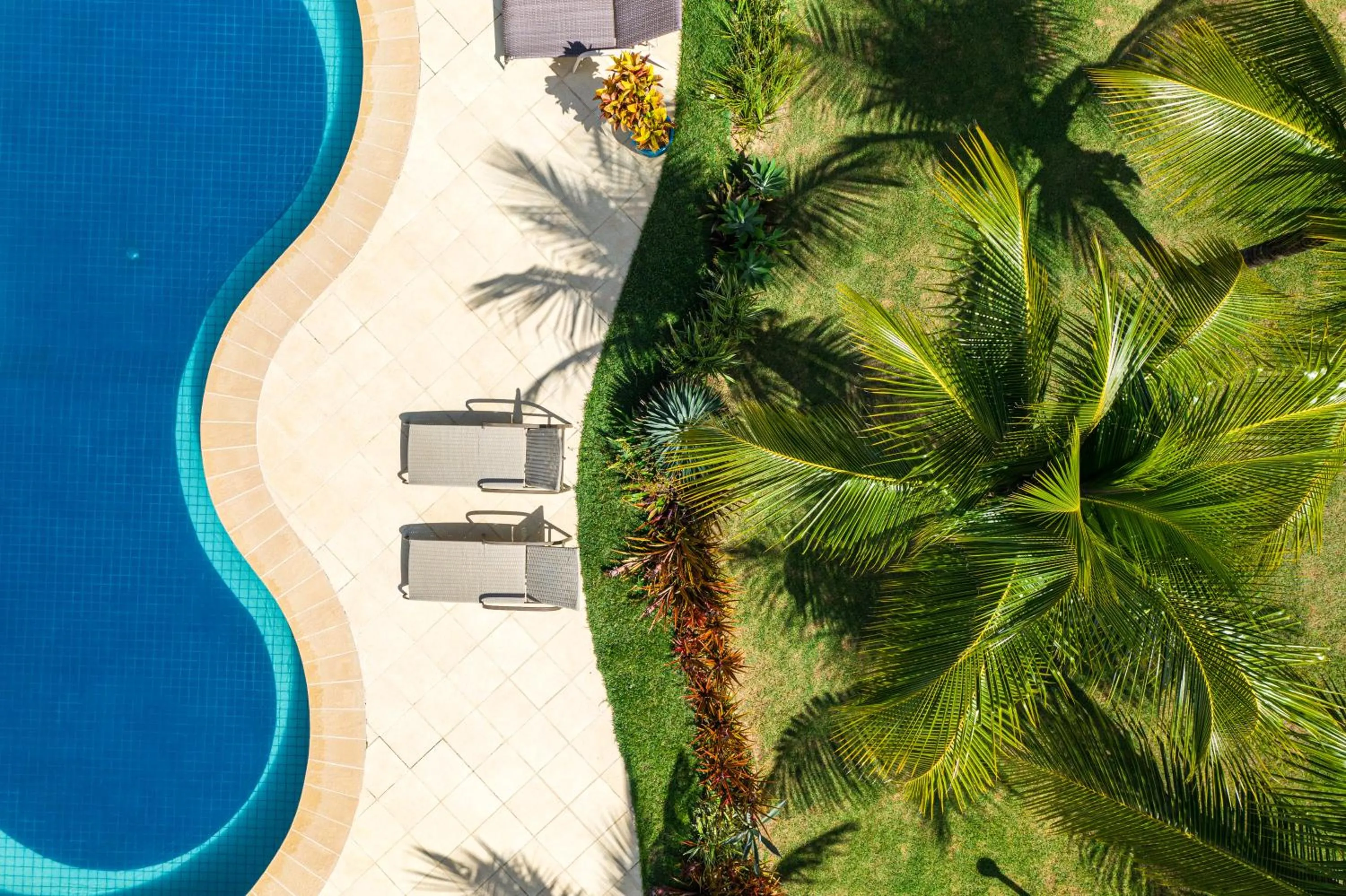 Garden view in Pousada Barrabella