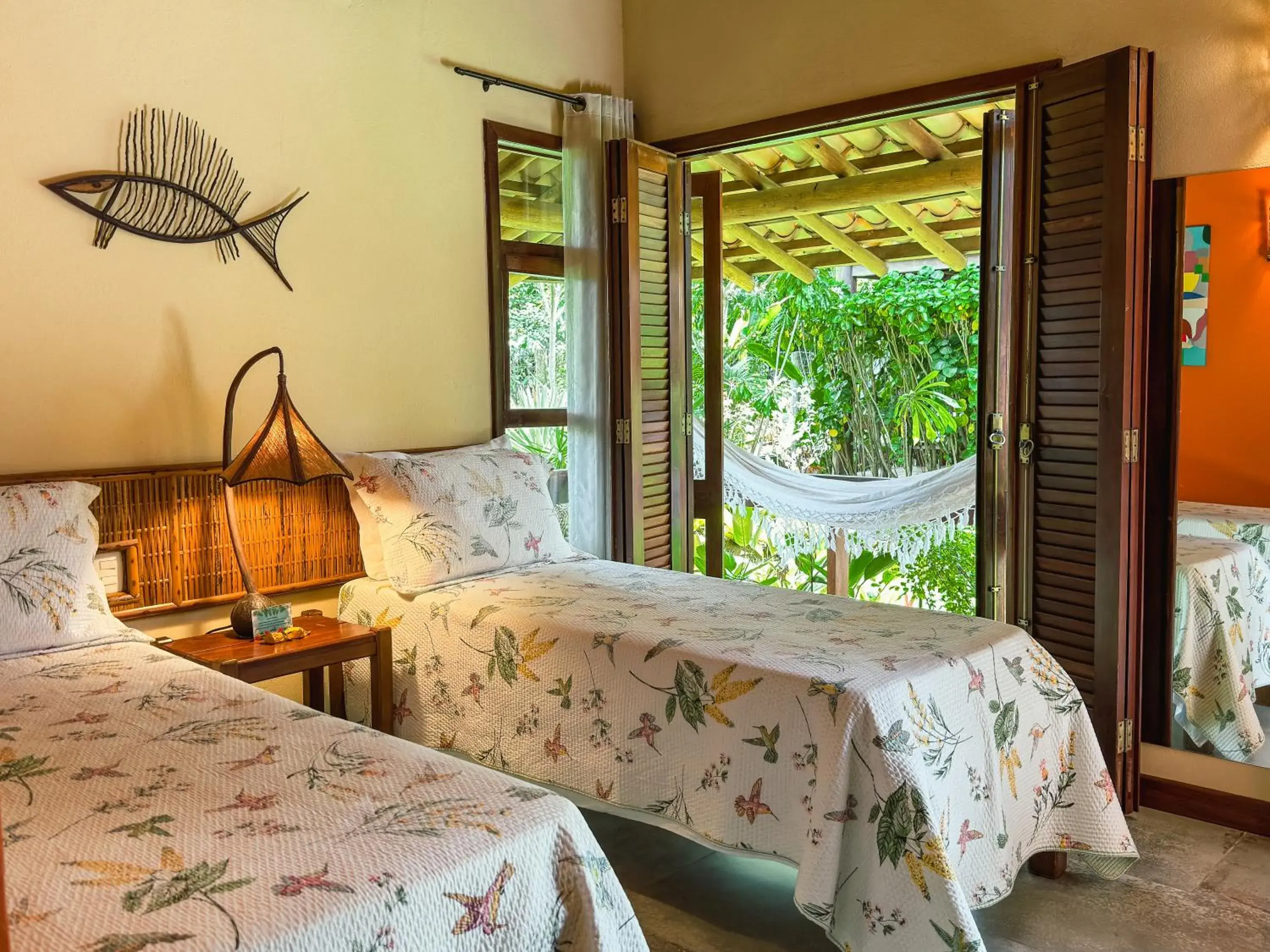 Quadruple Room with Garden View in Pousada Barrabella Quadruple Room with Garden View in Pousada Barrabella