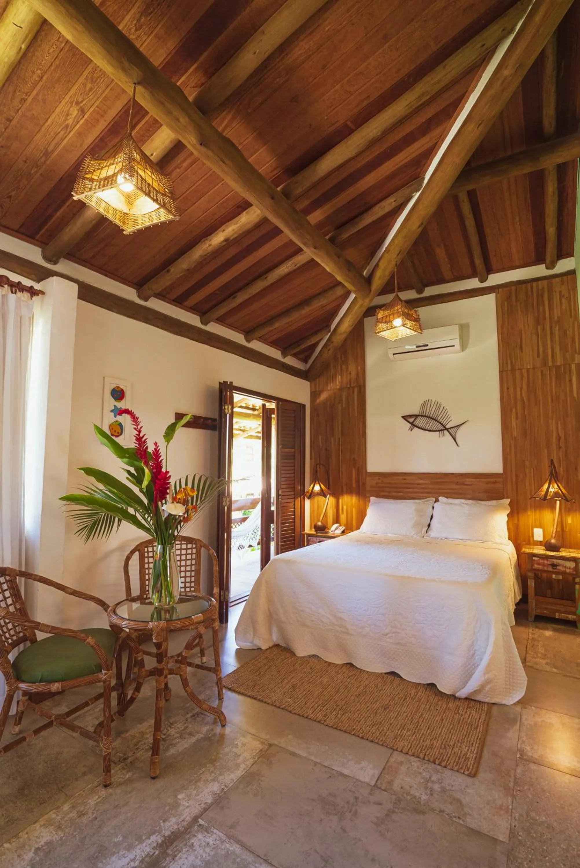 Bed in Pousada Barrabella