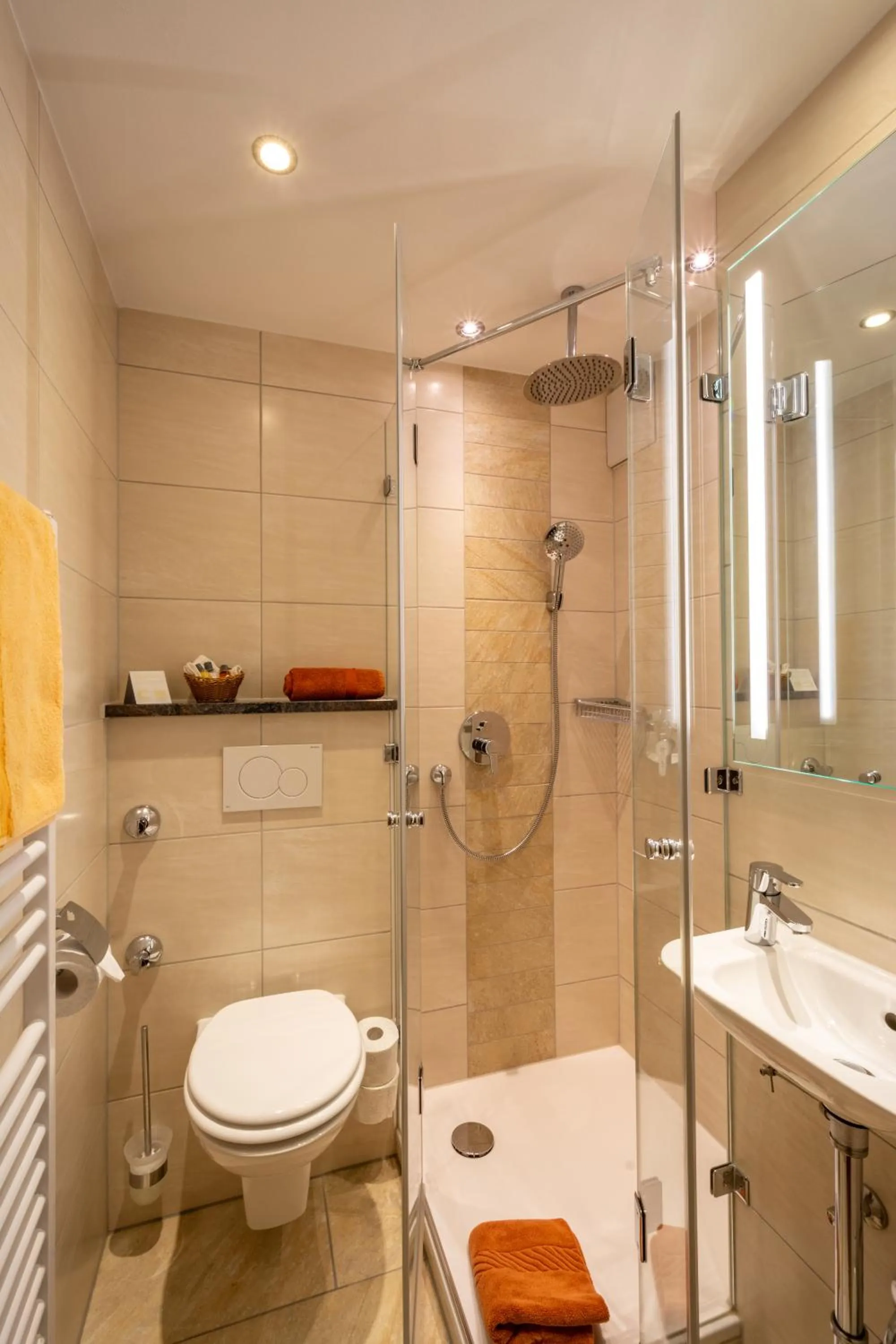 Shower in Boutique Hotel Angerer