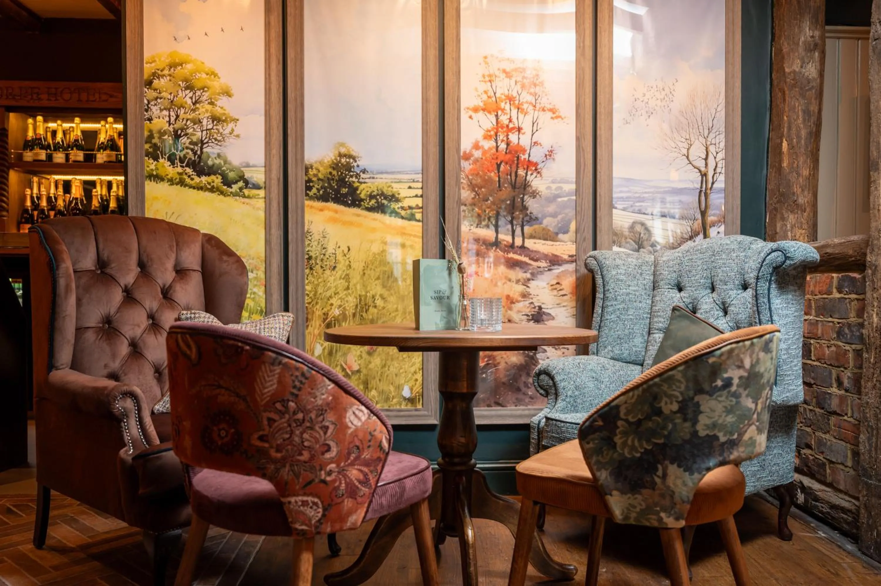 Seating area in Ethorpe Hotel by Chef & Brewer Collection