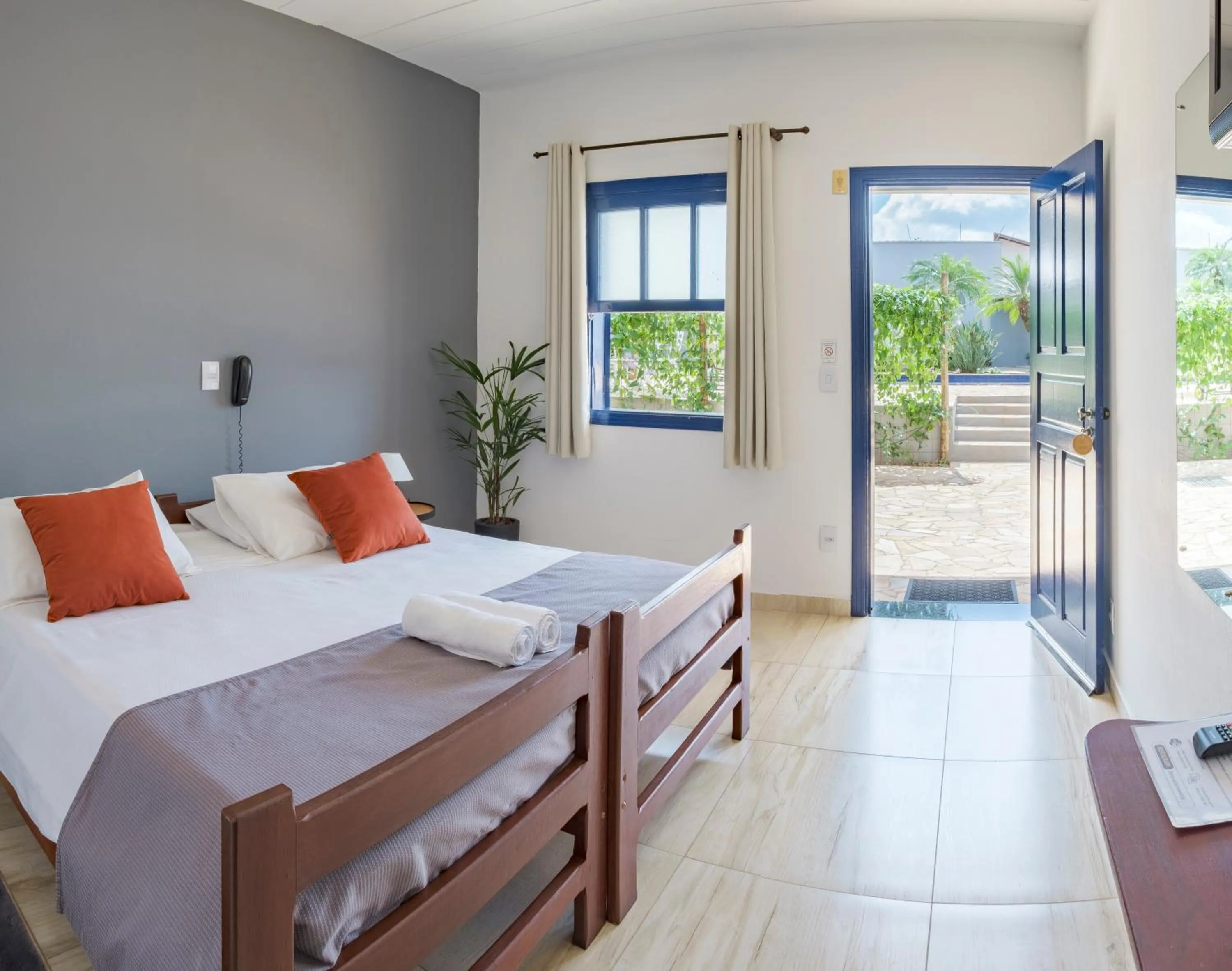 Bed in Pousada Dona Emilia