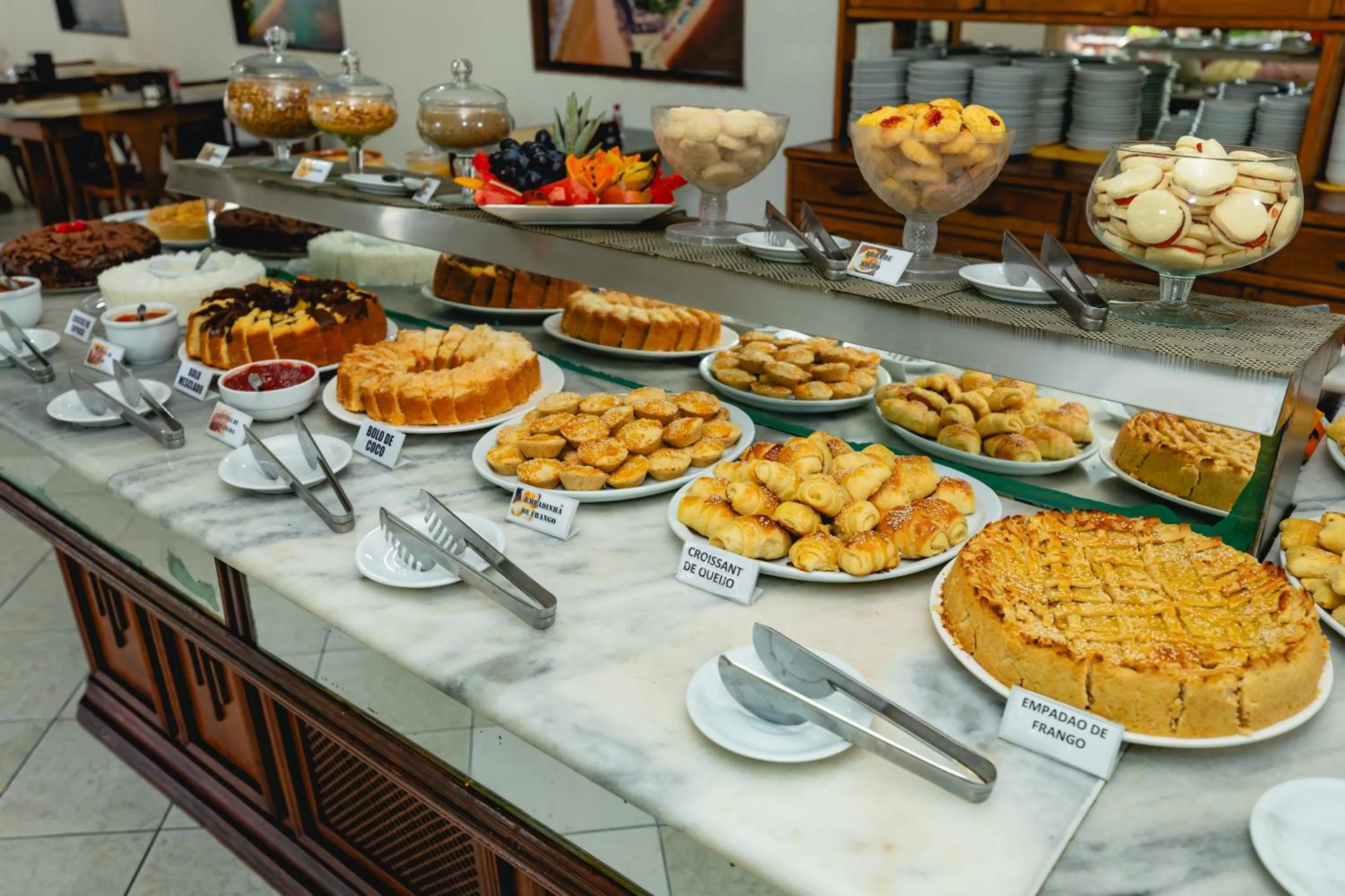Buffet breakfast in Arraial do Sol Beach Hotel