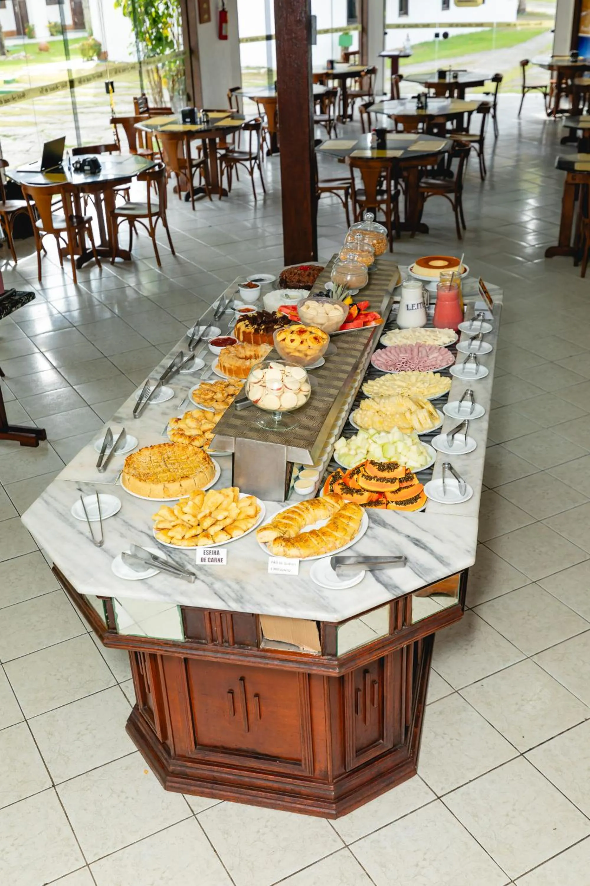 Buffet breakfast in Arraial do Sol Beach Hotel