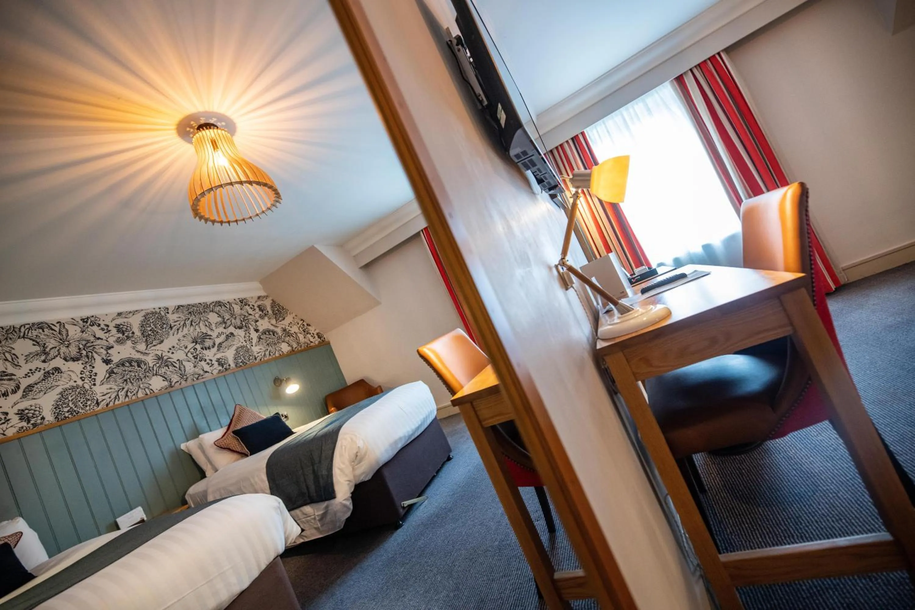 Bedroom, Bed in Greswolde Arms by Chef & Brewer Collection