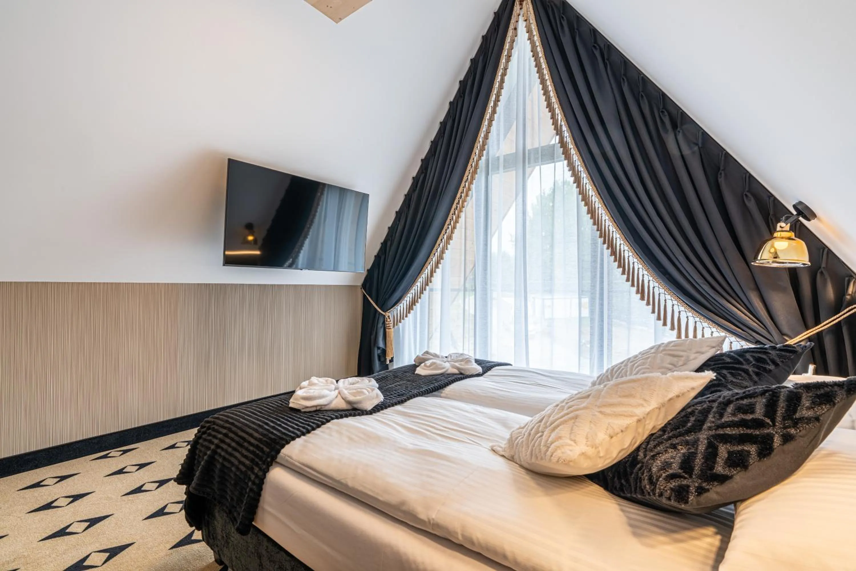 Living room, Bed in Góralska Rezydencja