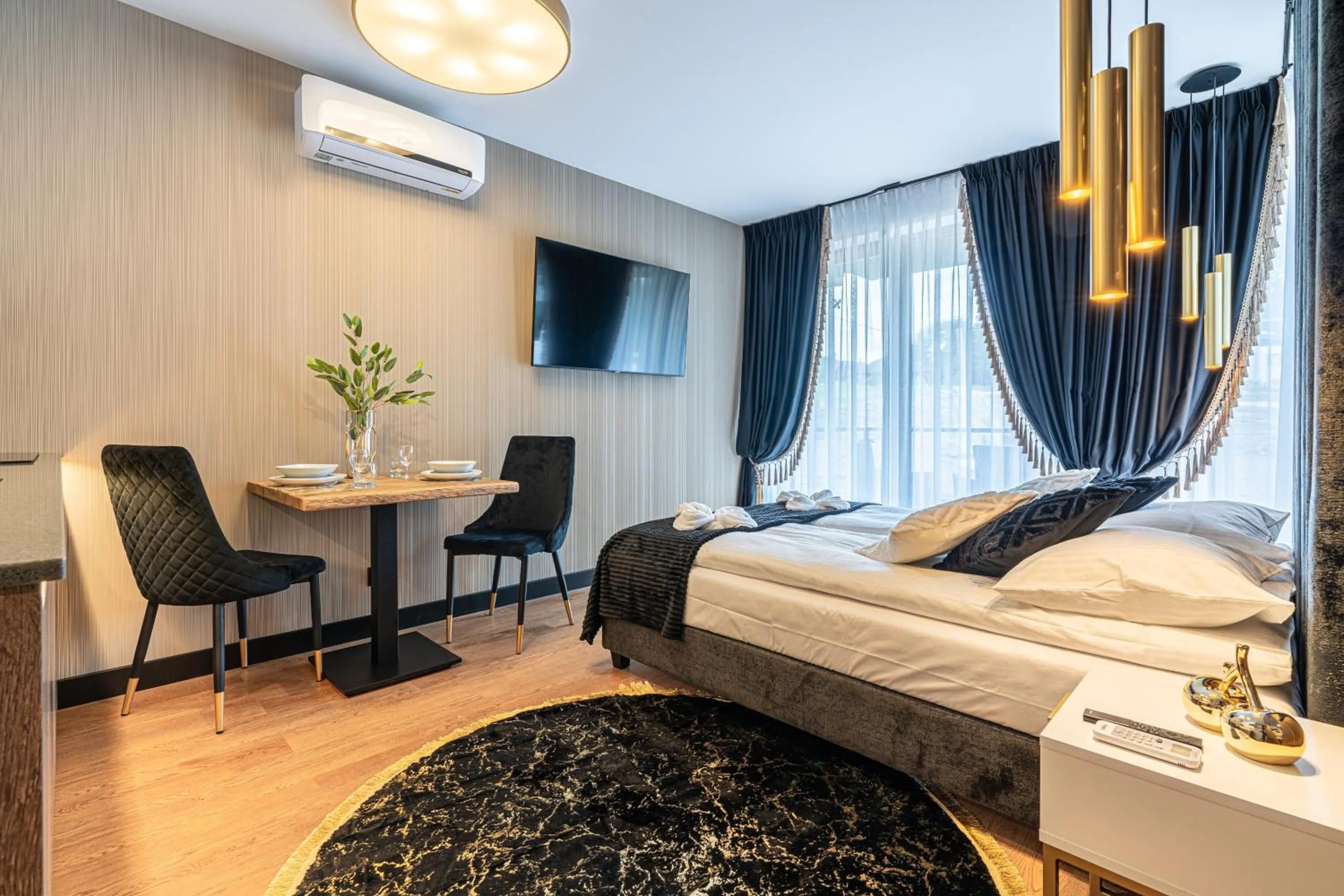 Living room, Bed in Góralska Rezydencja