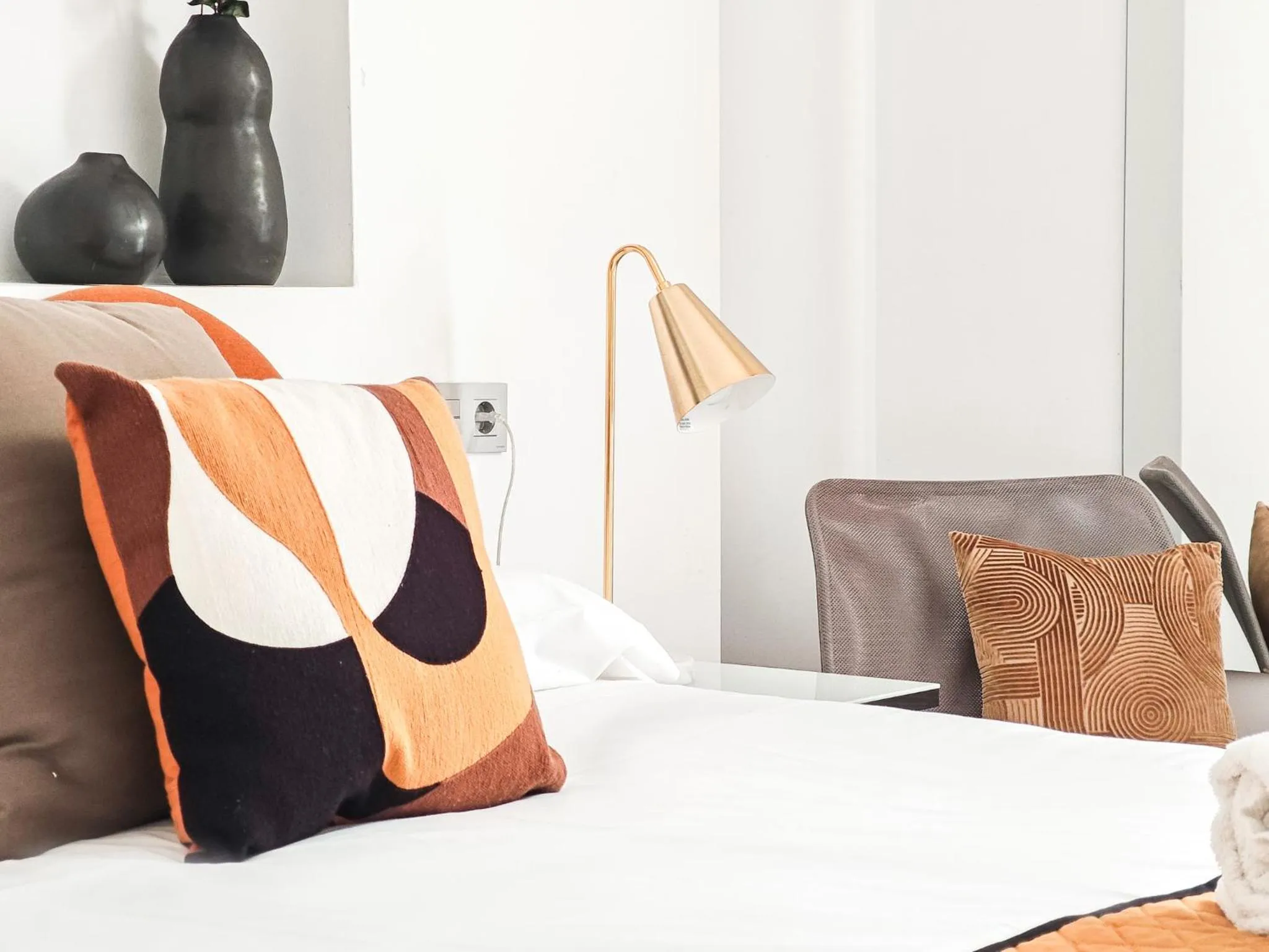 Bedroom, Bed in AZZ Sevilla Torre de la Plata Apartamentos