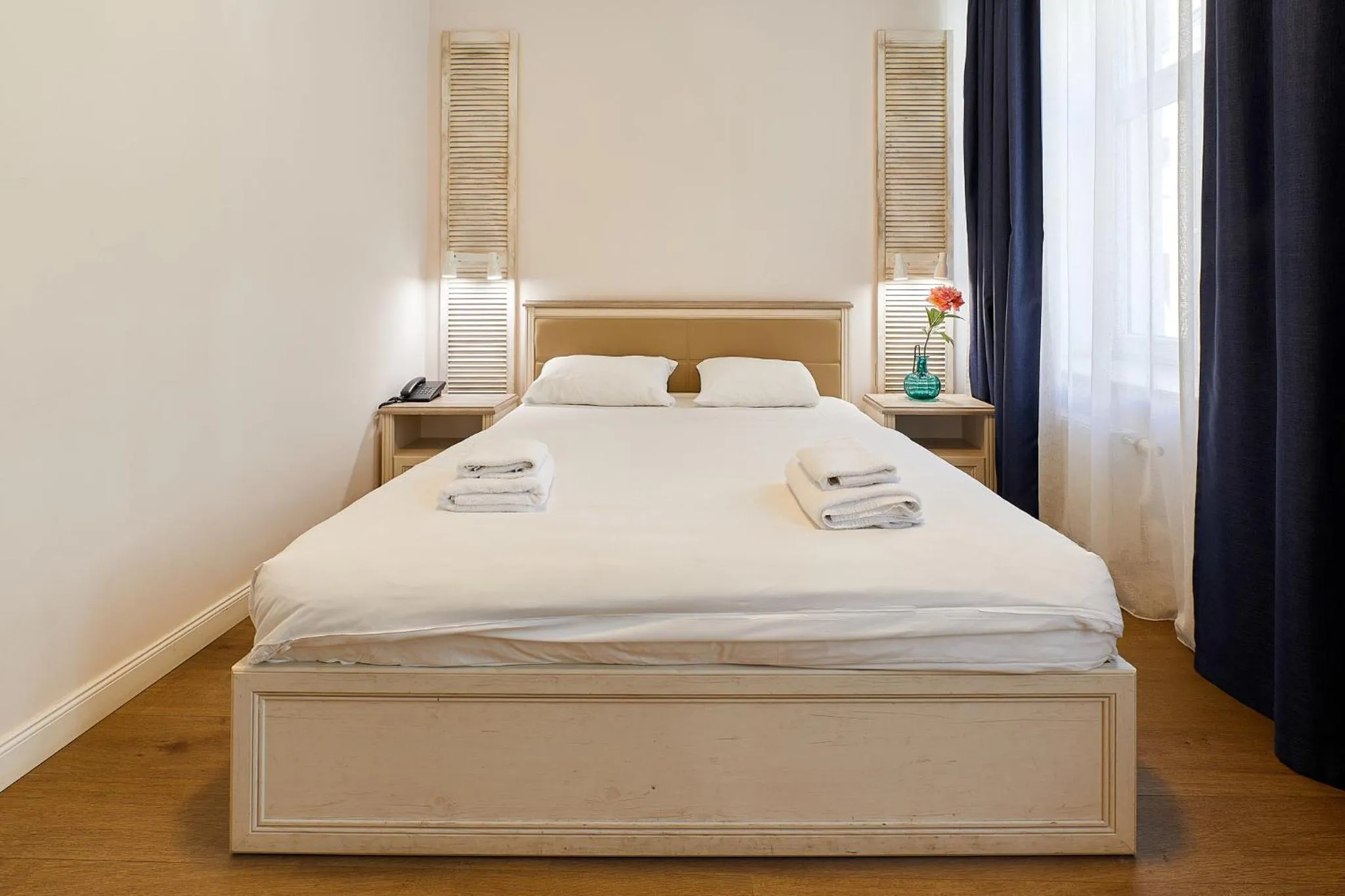 Bed in Stabu Sēta Residence